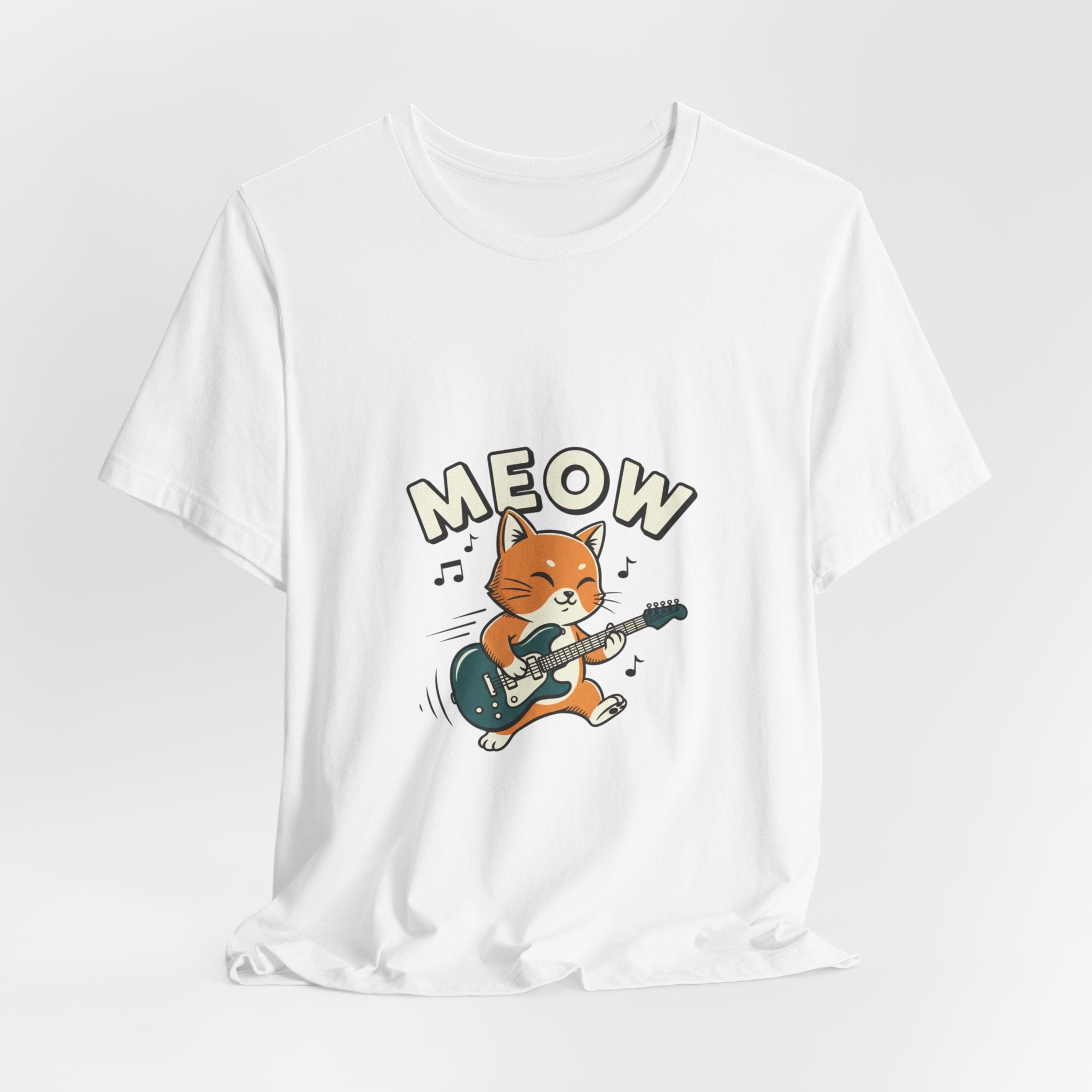 Meow Guitar Cat Tee | loading bar shirt, buffering meme