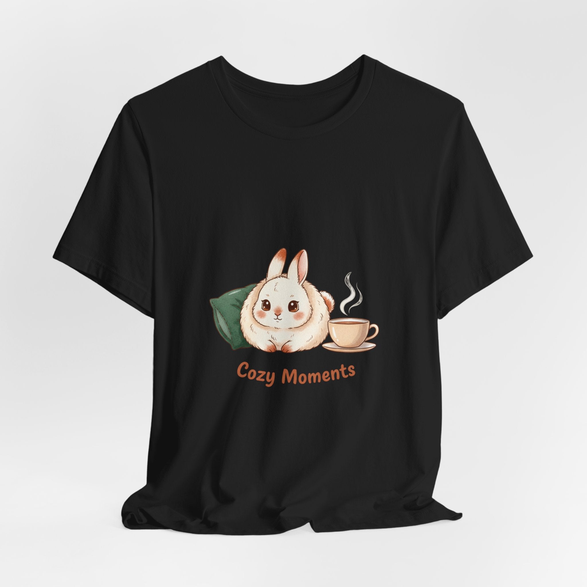 Cozy Moments Bunny Illustration Tee | cute animal illustration, winter forest art
