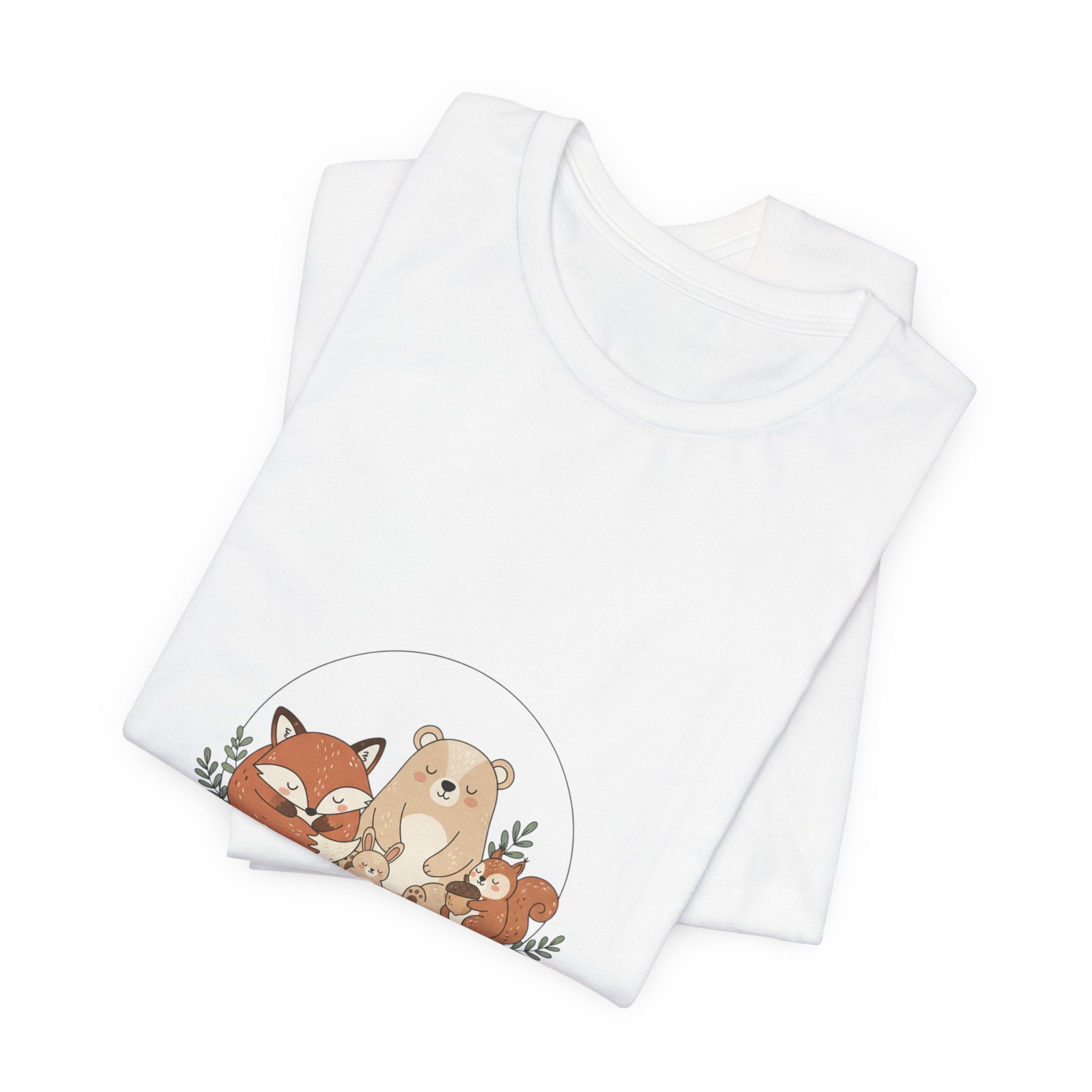 Cozy Winter Forest Critters Tee | cute animal illustration