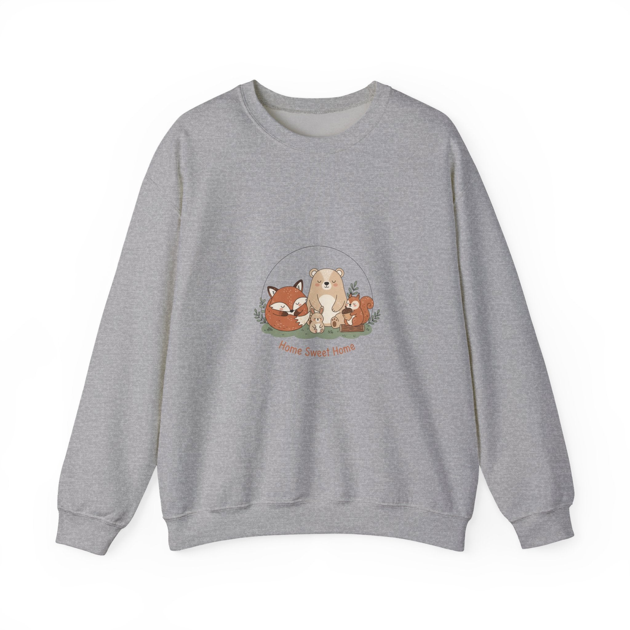 cozy winter critters sweatshirt | cute animal illustration, winter forest art
