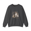 Cat & Coffee Sweatshirt — “Not a Morning Cat, Runs on Coffee” Crewneck