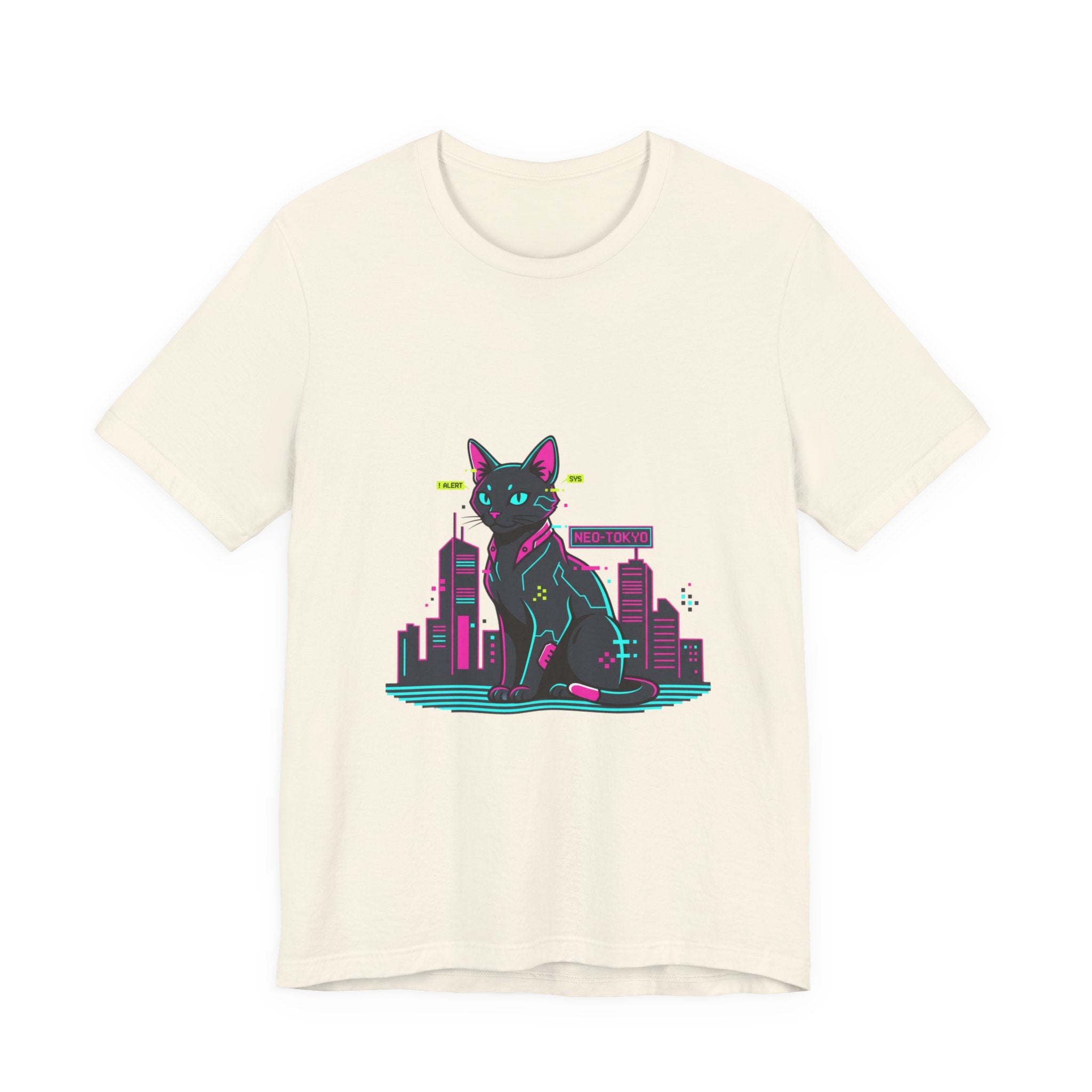 Cyber Cat City Tee | Retro OS Error, pixel popup aesthetic