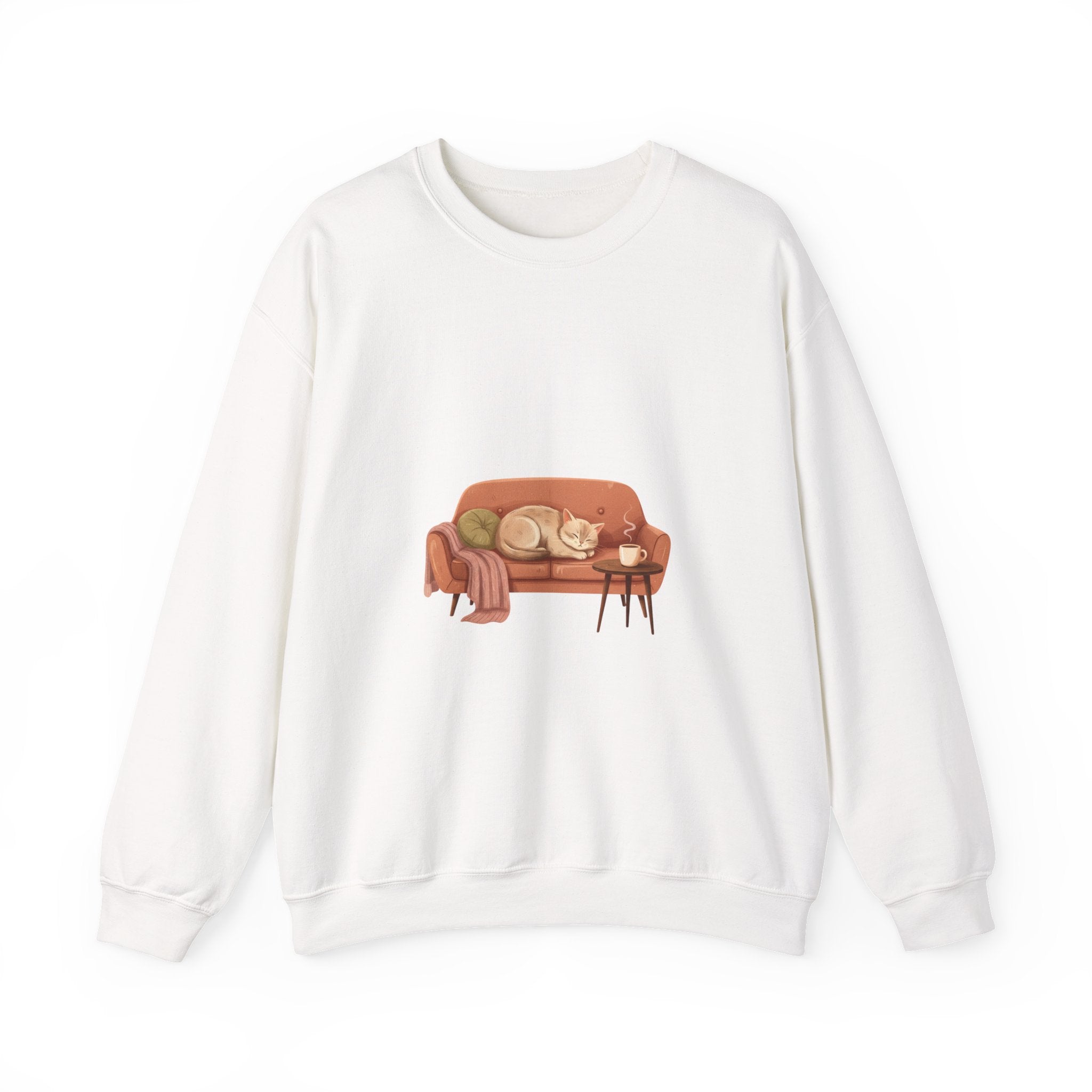Cozy Couch Illustration Sweatshirt | hygge, cozycore