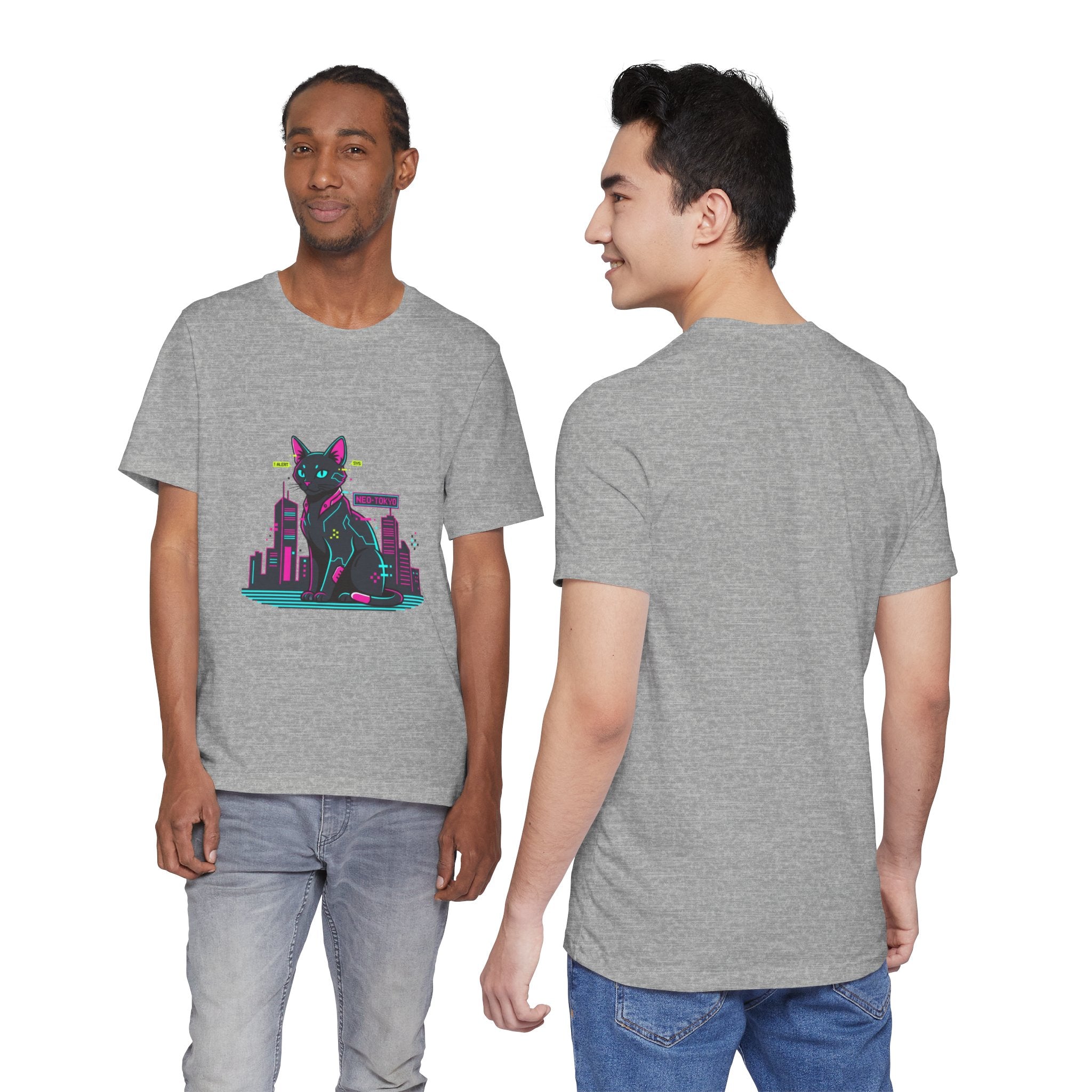 Cyber Cat City Tee | Retro OS Error, pixel popup aesthetic