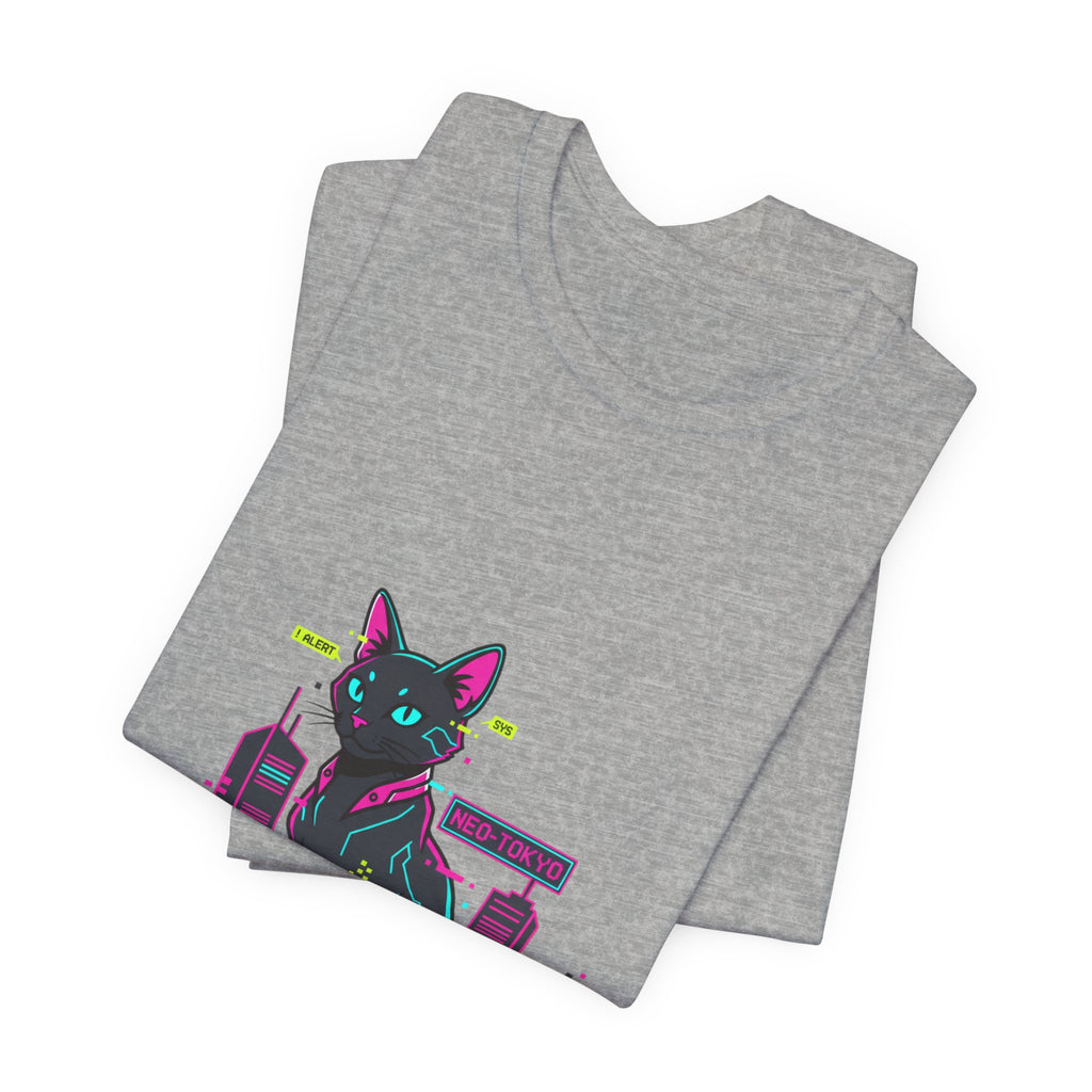 Cyber Cat City Tee | Retro OS Error, pixel popup aesthetic