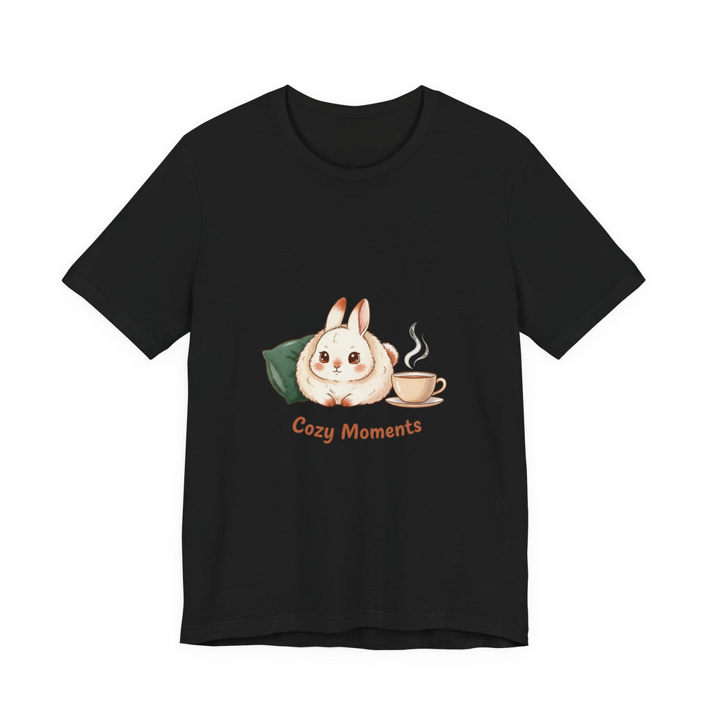 Cozy Moments Bunny Illustration Tee | cute animal illustration, winter forest art
