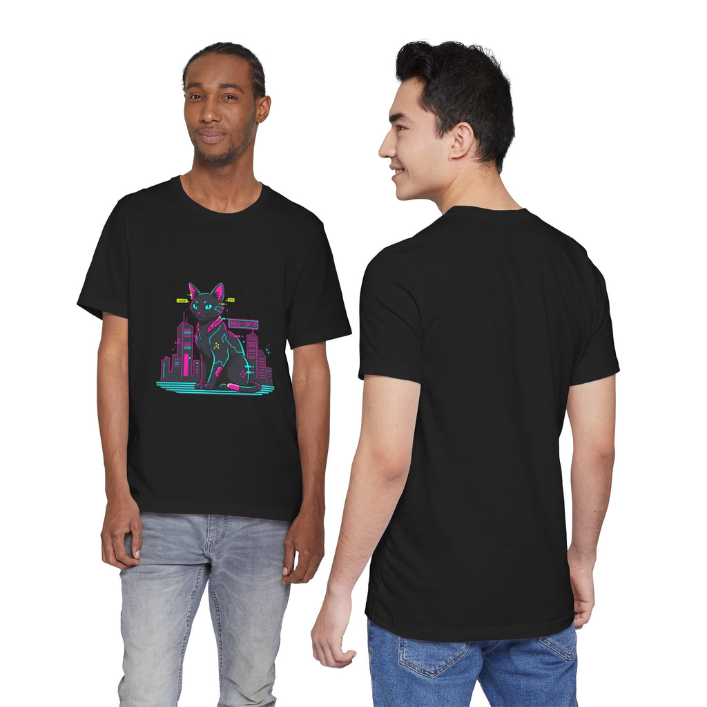 Cyber Cat City Tee | Retro OS Error, pixel popup aesthetic