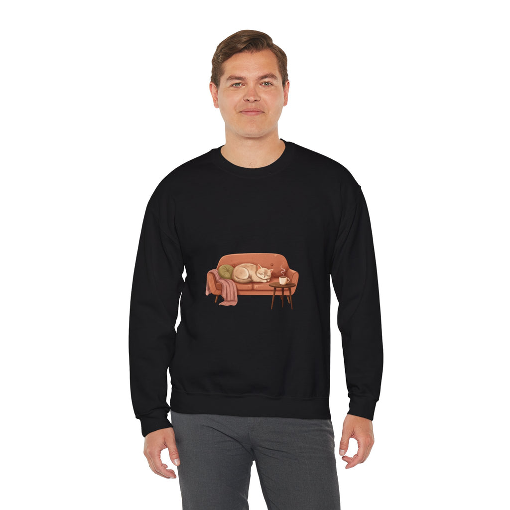 Cozy Couch Illustration Sweatshirt | hygge, cozycore