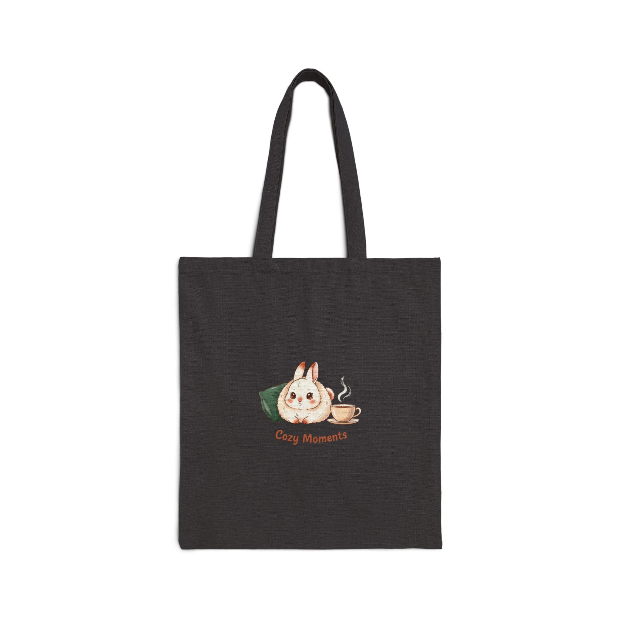 Cozy Moments bunny illustration Tote | cute animal illustration, winter forest art