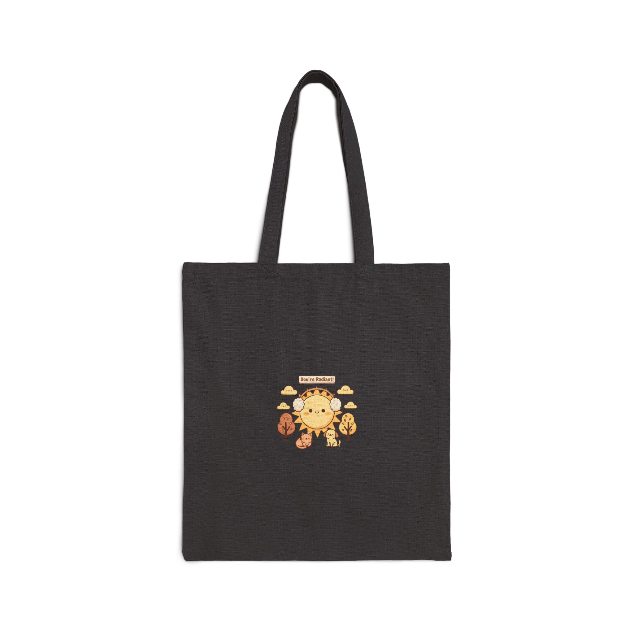 soft sun illustration Tote | seasonal affective humor, cozy survival decor