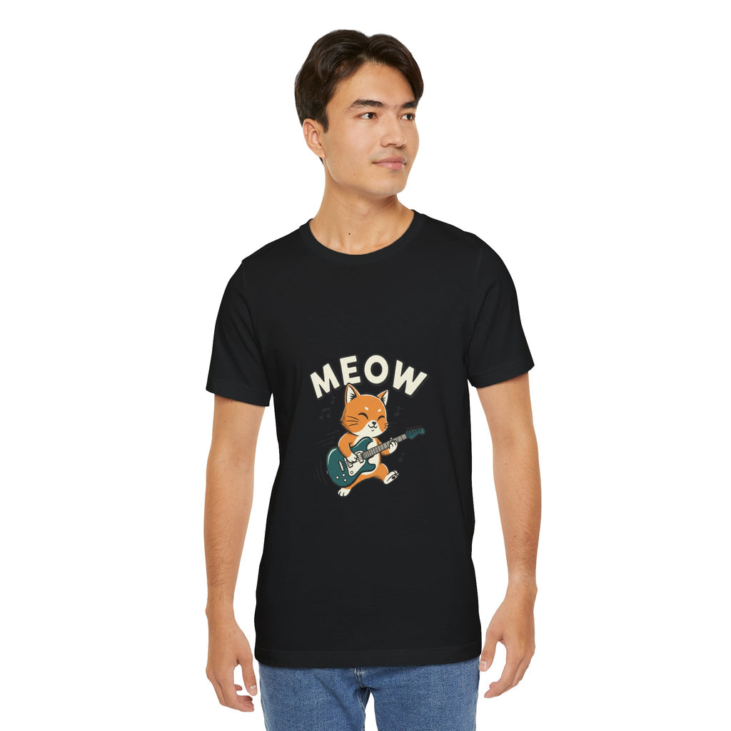 Meow Guitar Cat Tee | loading bar shirt, buffering meme