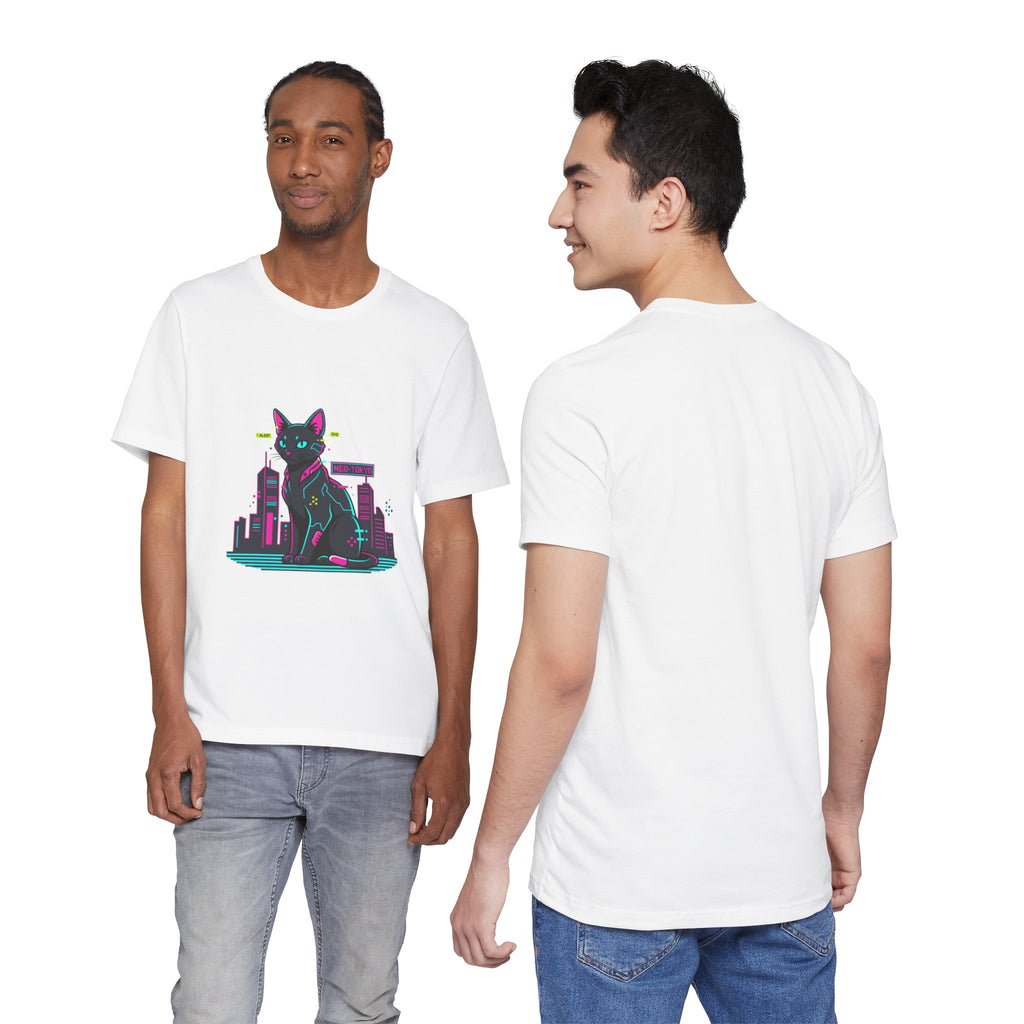 Cyber Cat City Tee | Retro OS Error, pixel popup aesthetic