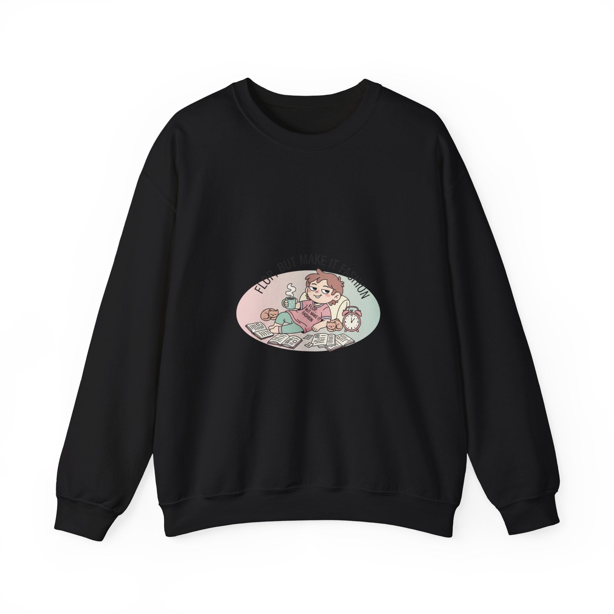 Flop Era 'Try, But Make It Fashion' Sweatshirt | burnout humor, tired memes