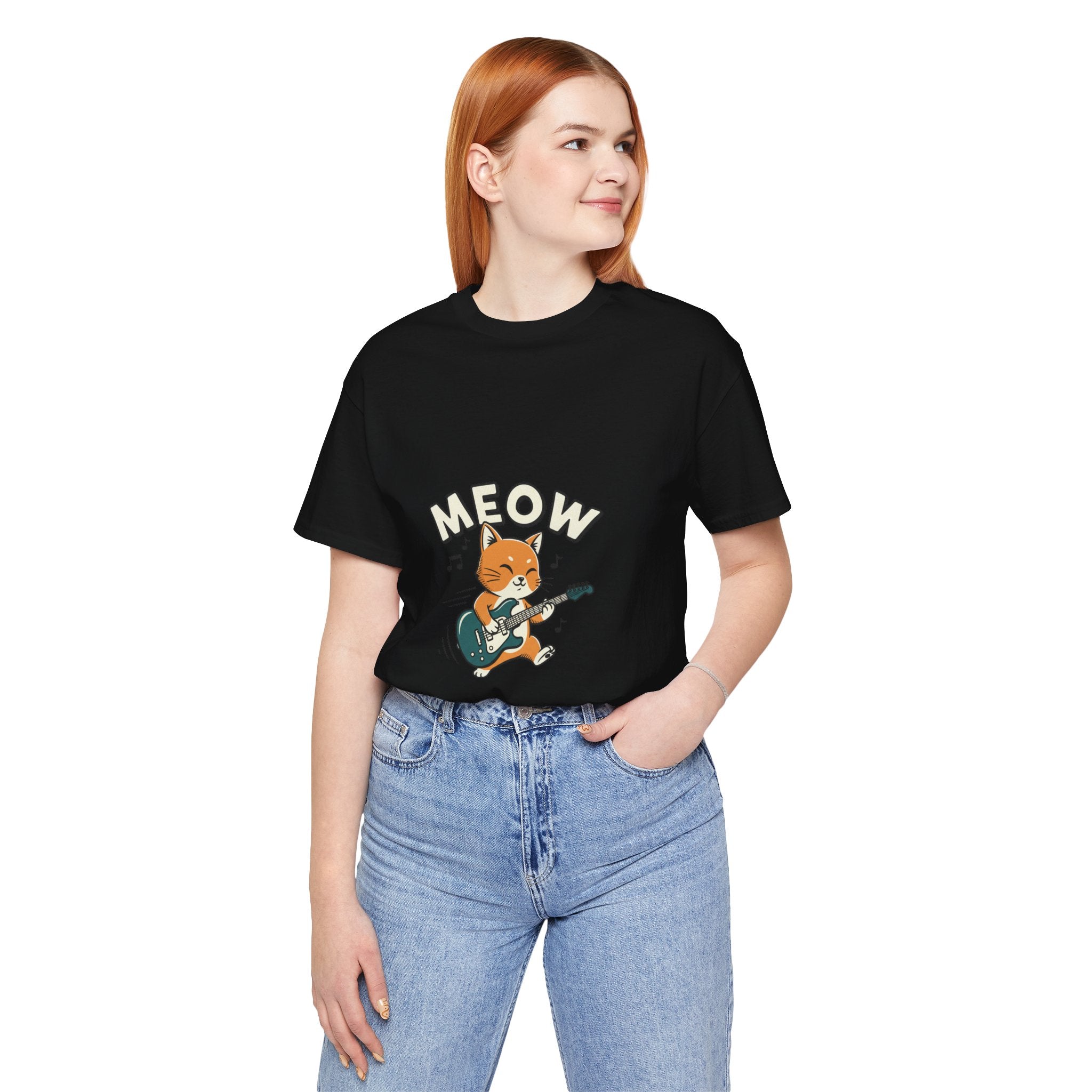 Meow Guitar Cat Tee | loading bar shirt, buffering meme