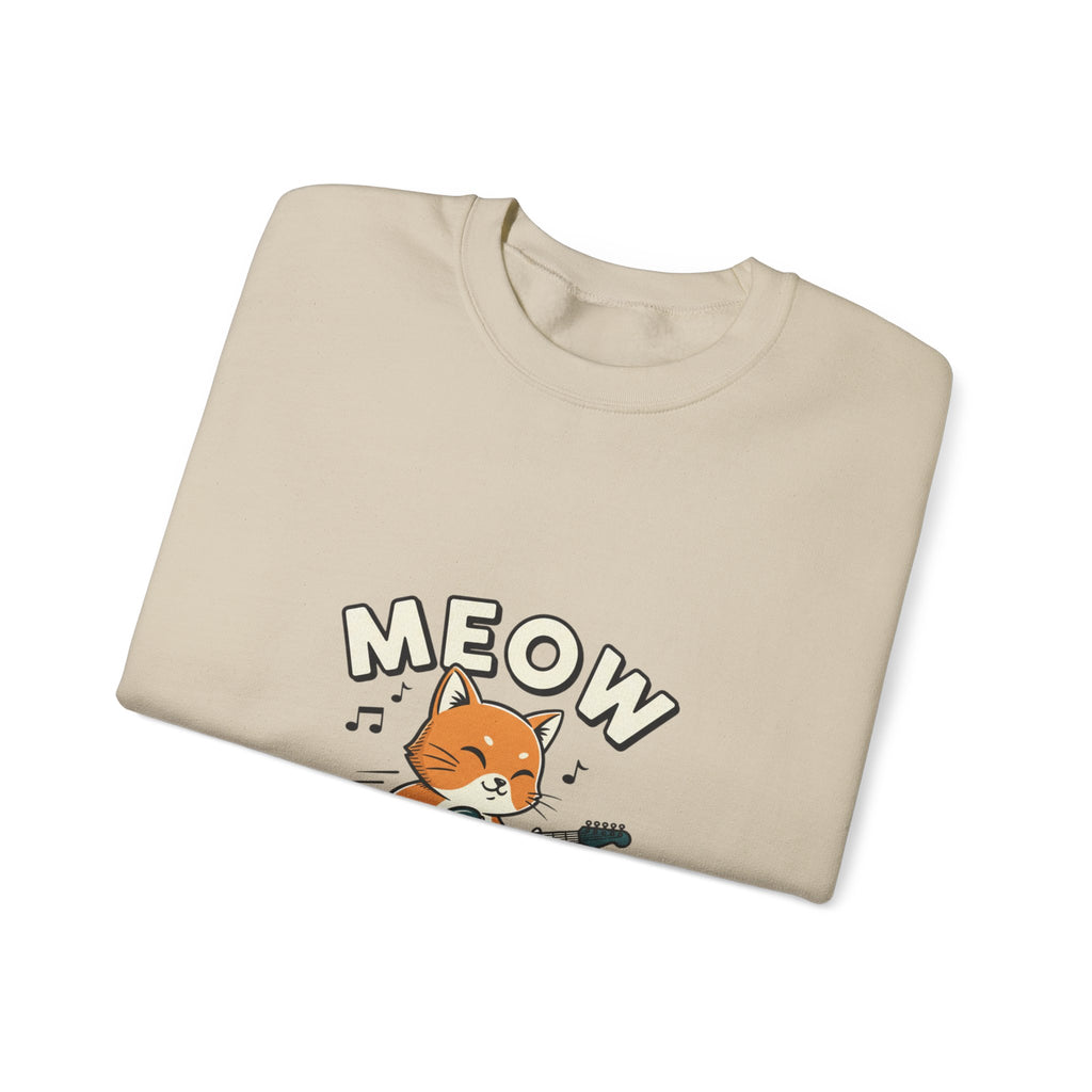 Meow Guitar Cat Sweatshirt | Loading Bar Humor, Buffering Meme