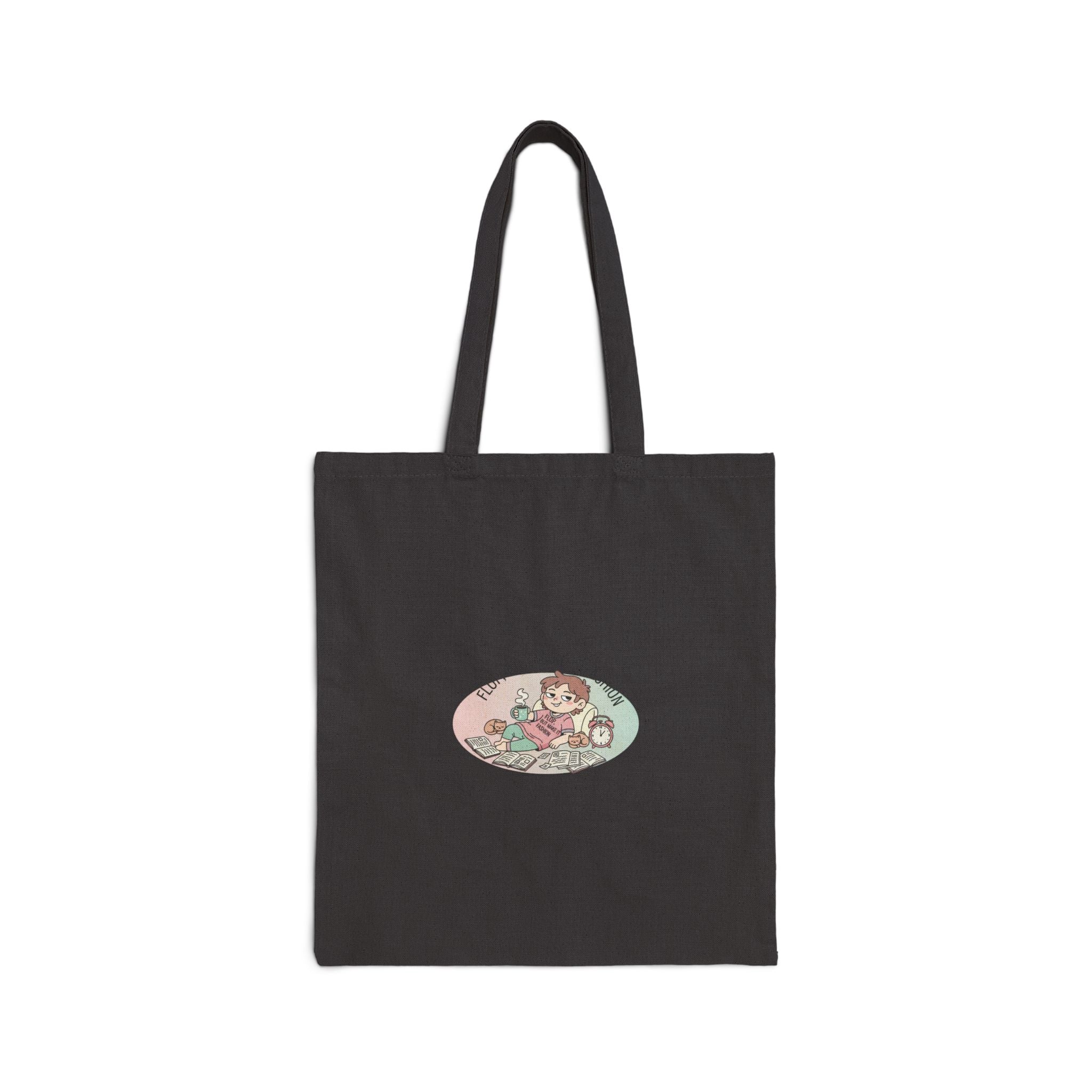 flop era tote | burnout humor canvas tote, tired memes bag