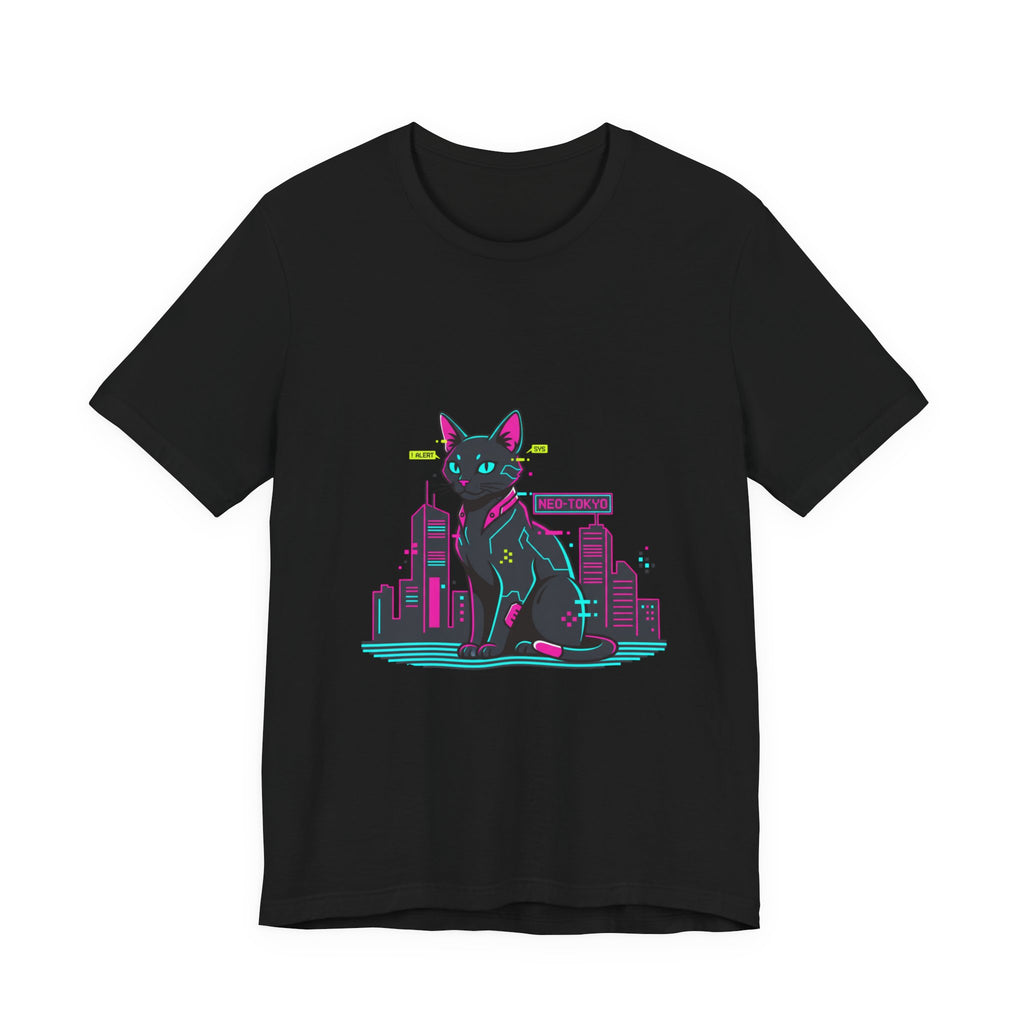 Cyber Cat City Tee | Retro OS Error, pixel popup aesthetic