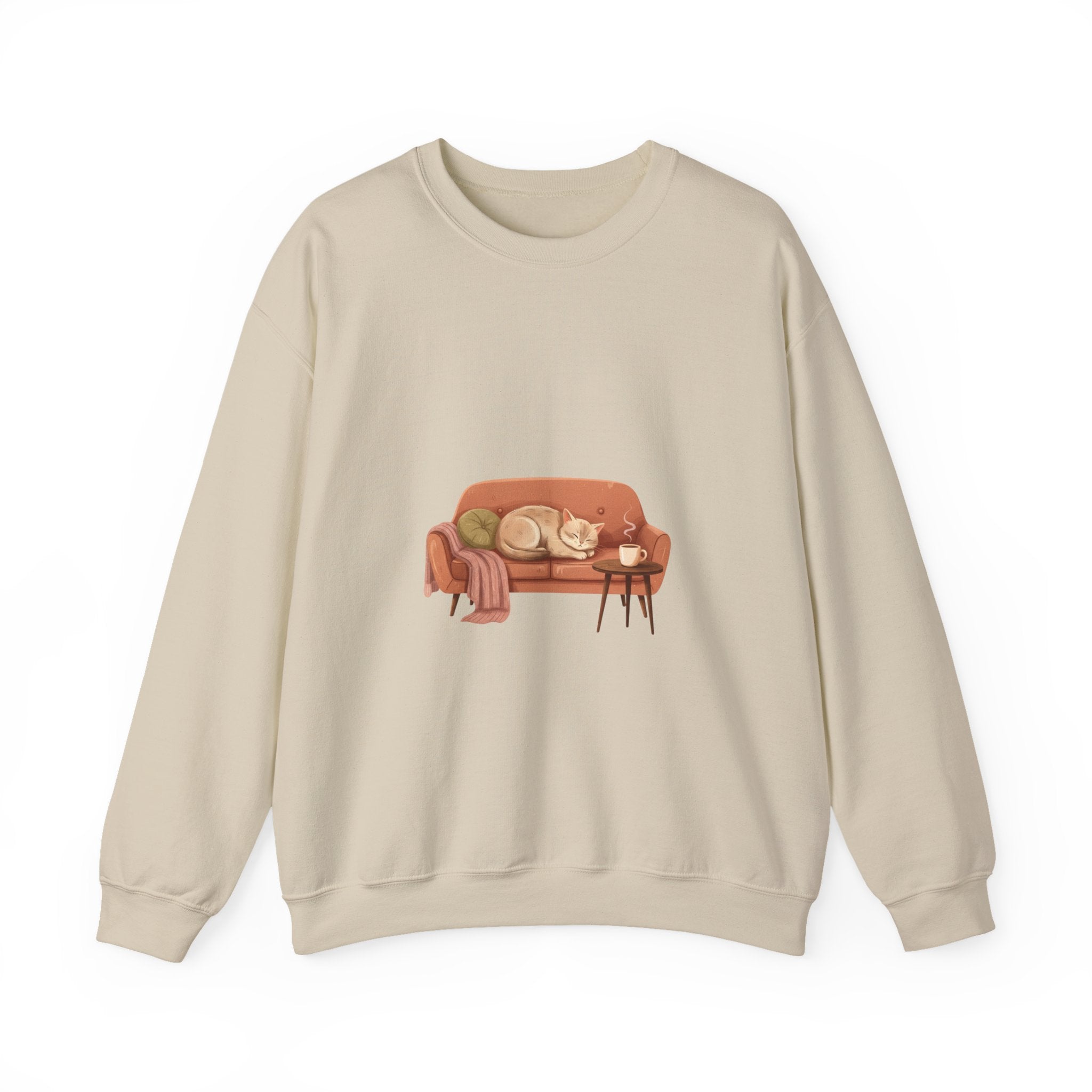 Cozy Couch Illustration Sweatshirt | hygge, cozycore