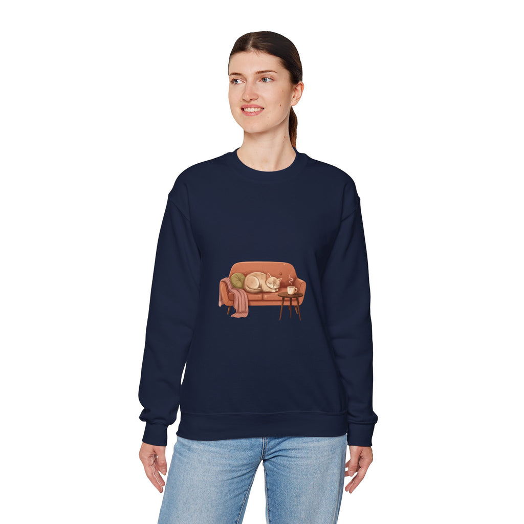 Cozy Couch Illustration Sweatshirt | hygge, cozycore