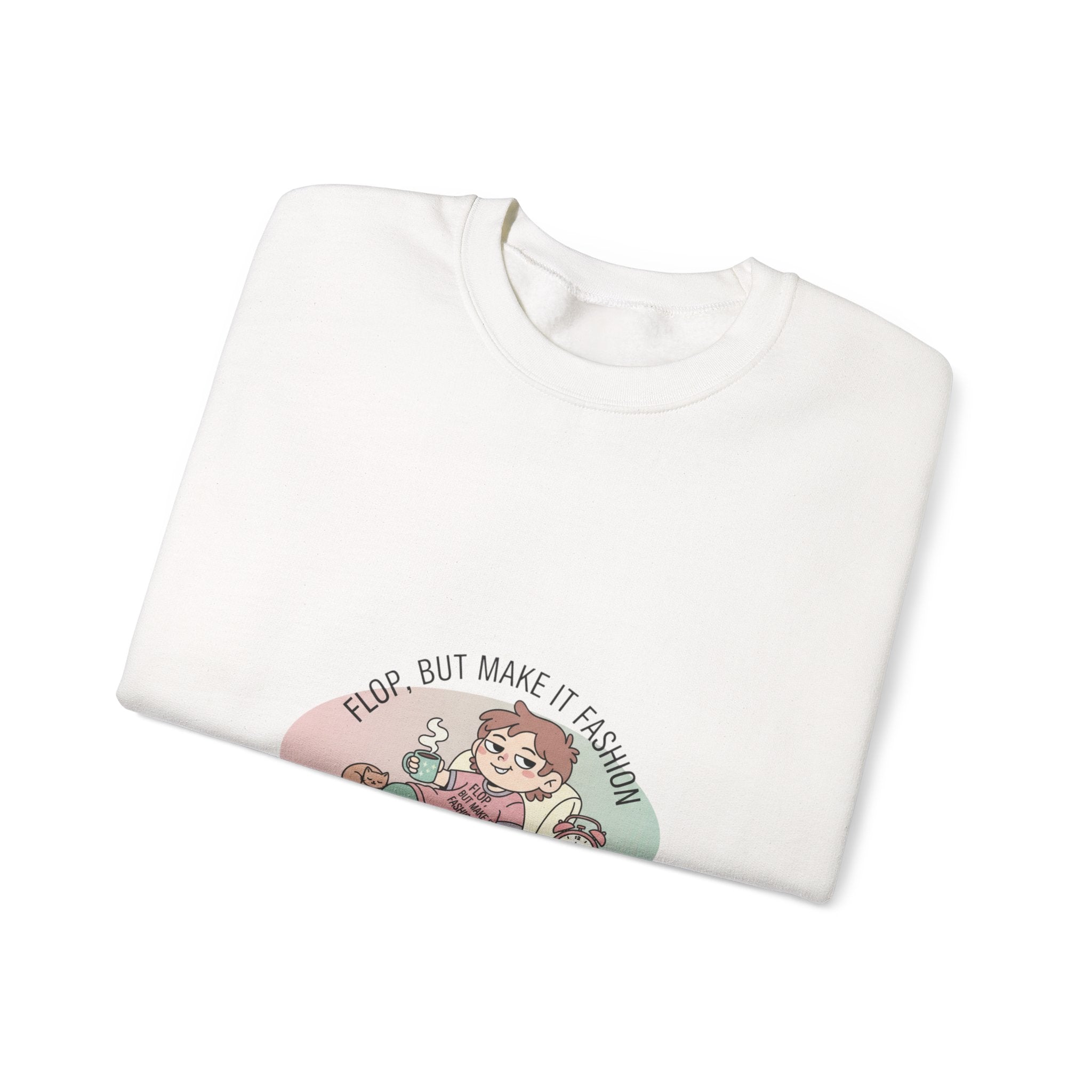Flop Era 'Try, But Make It Fashion' Sweatshirt | burnout humor, tired memes