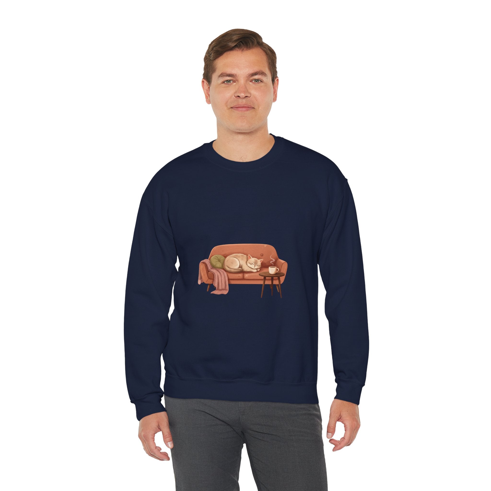 Cozy Couch Illustration Sweatshirt | hygge, cozycore
