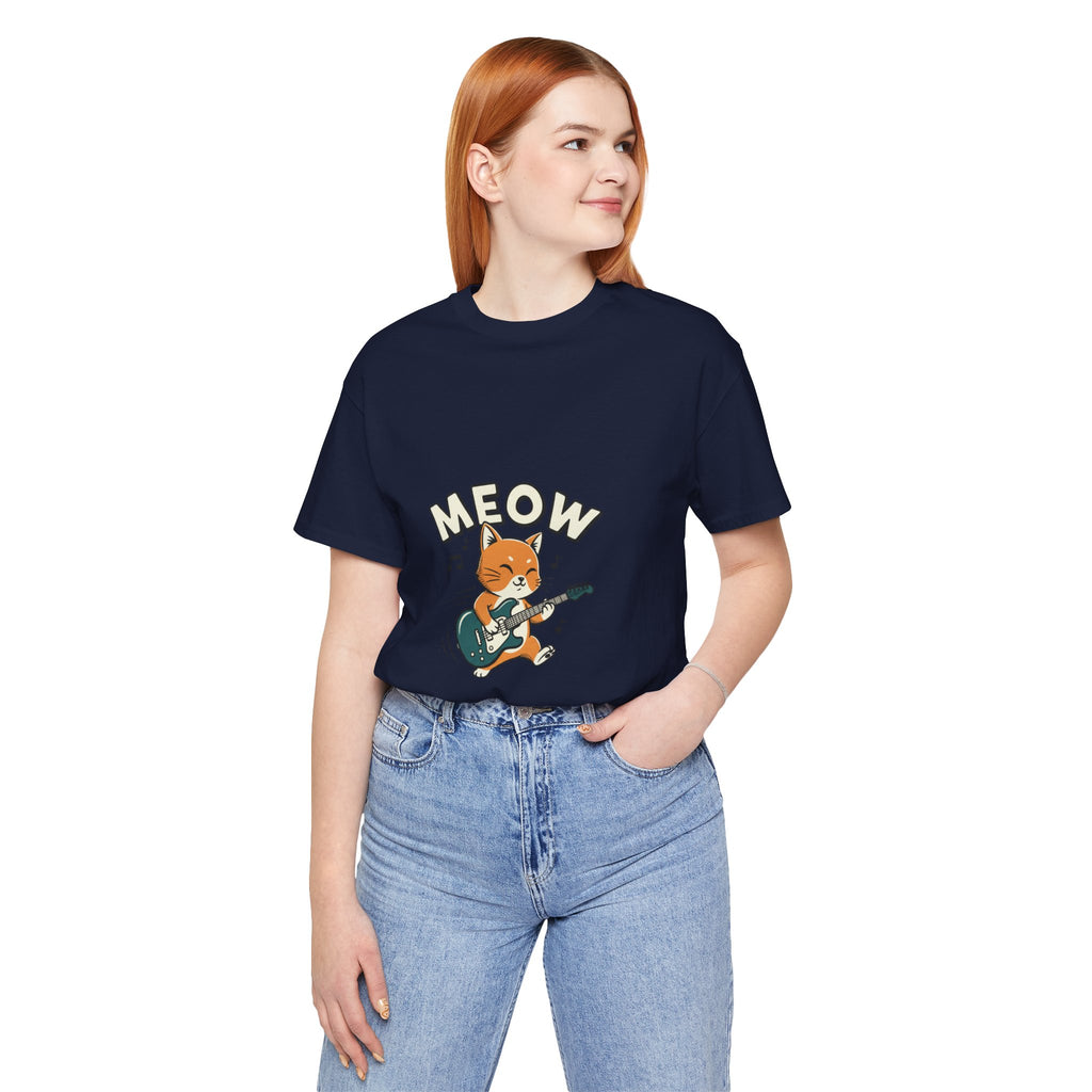 Meow Guitar Cat Tee | loading bar shirt, buffering meme