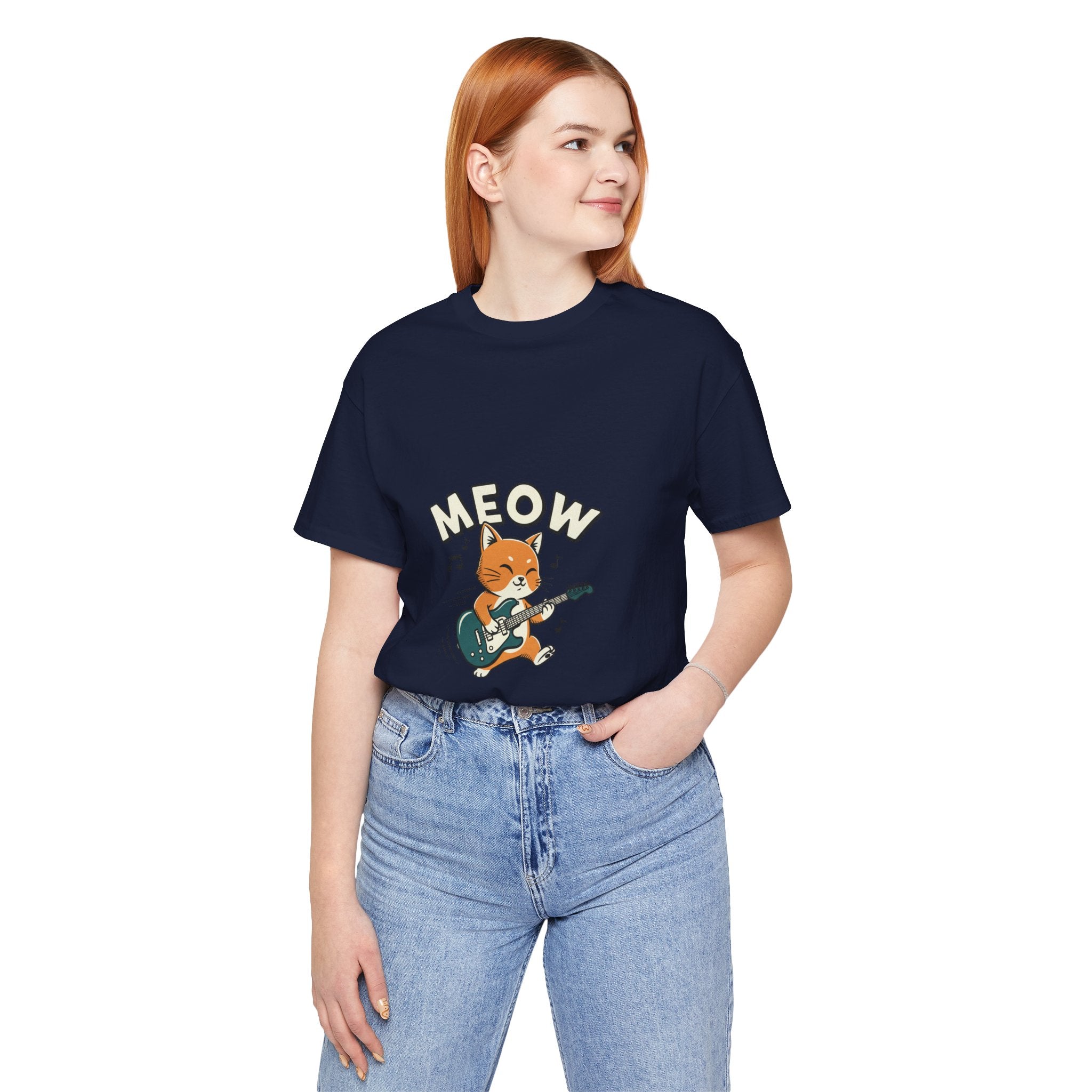 Meow Guitar Cat Tee | loading bar shirt, buffering meme