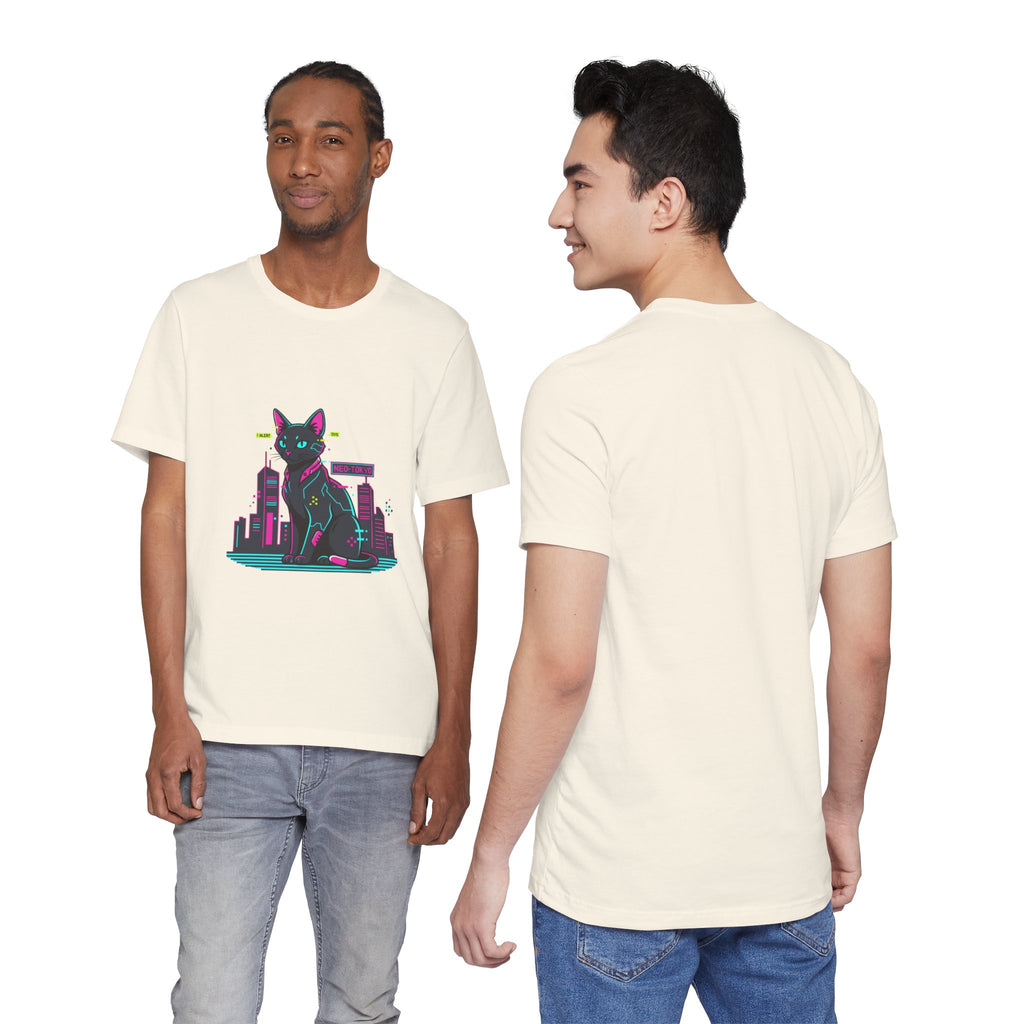 Cyber Cat City Tee | Retro OS Error, pixel popup aesthetic