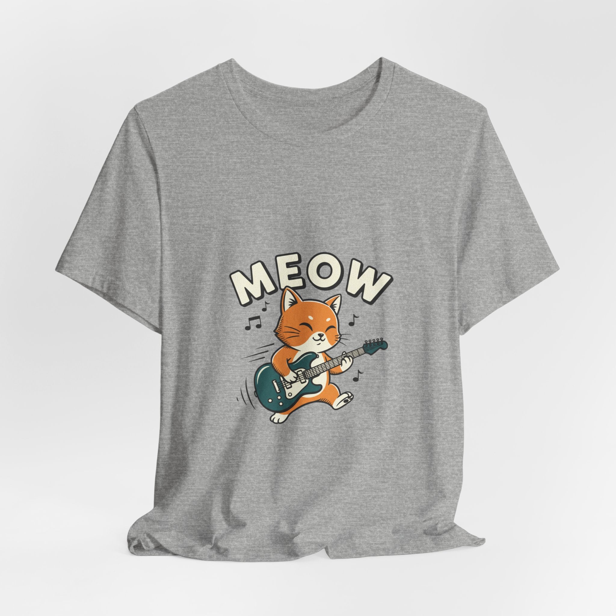 Meow Guitar Cat Tee | loading bar shirt, buffering meme