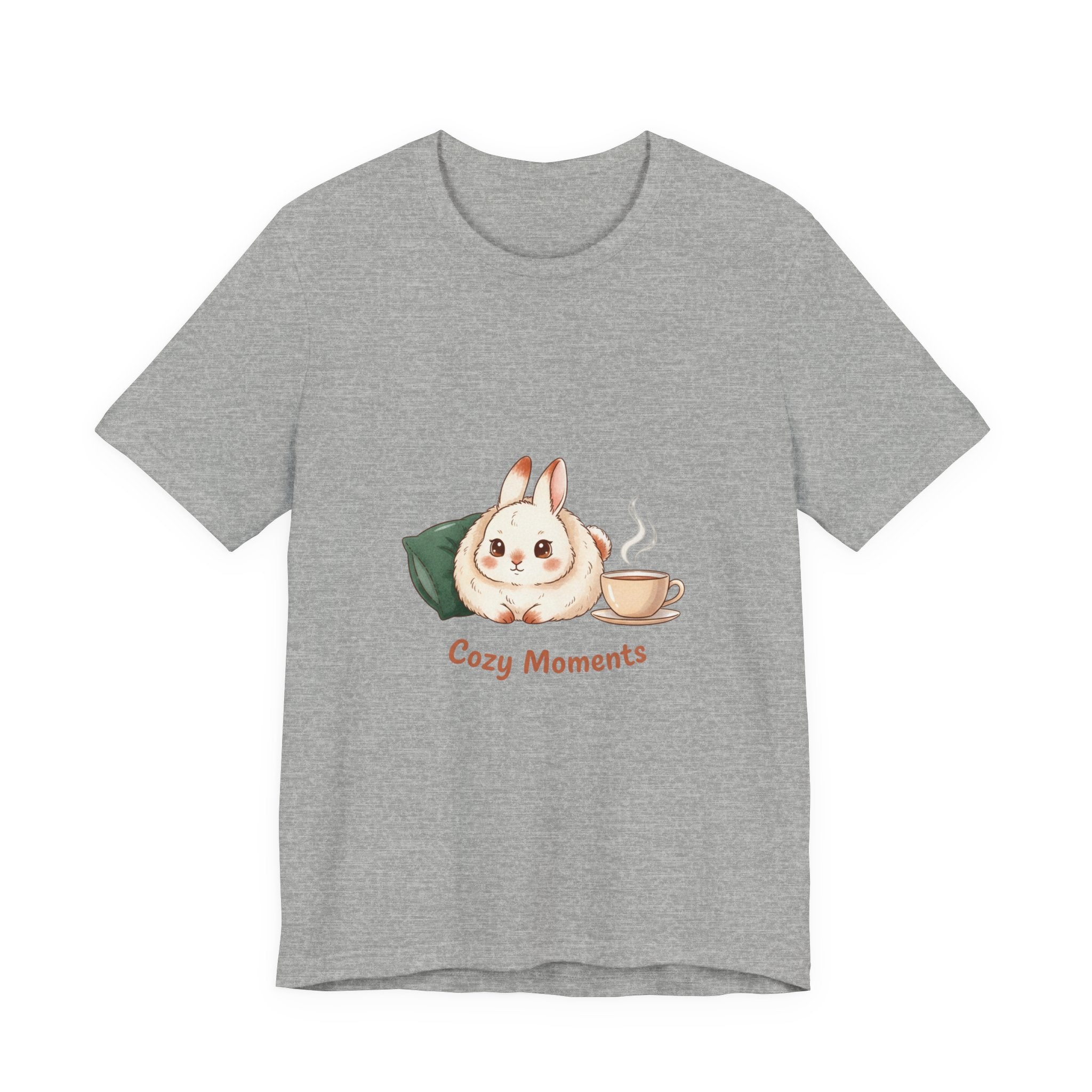 Cozy Moments Bunny Illustration Tee | cute animal illustration, winter forest art