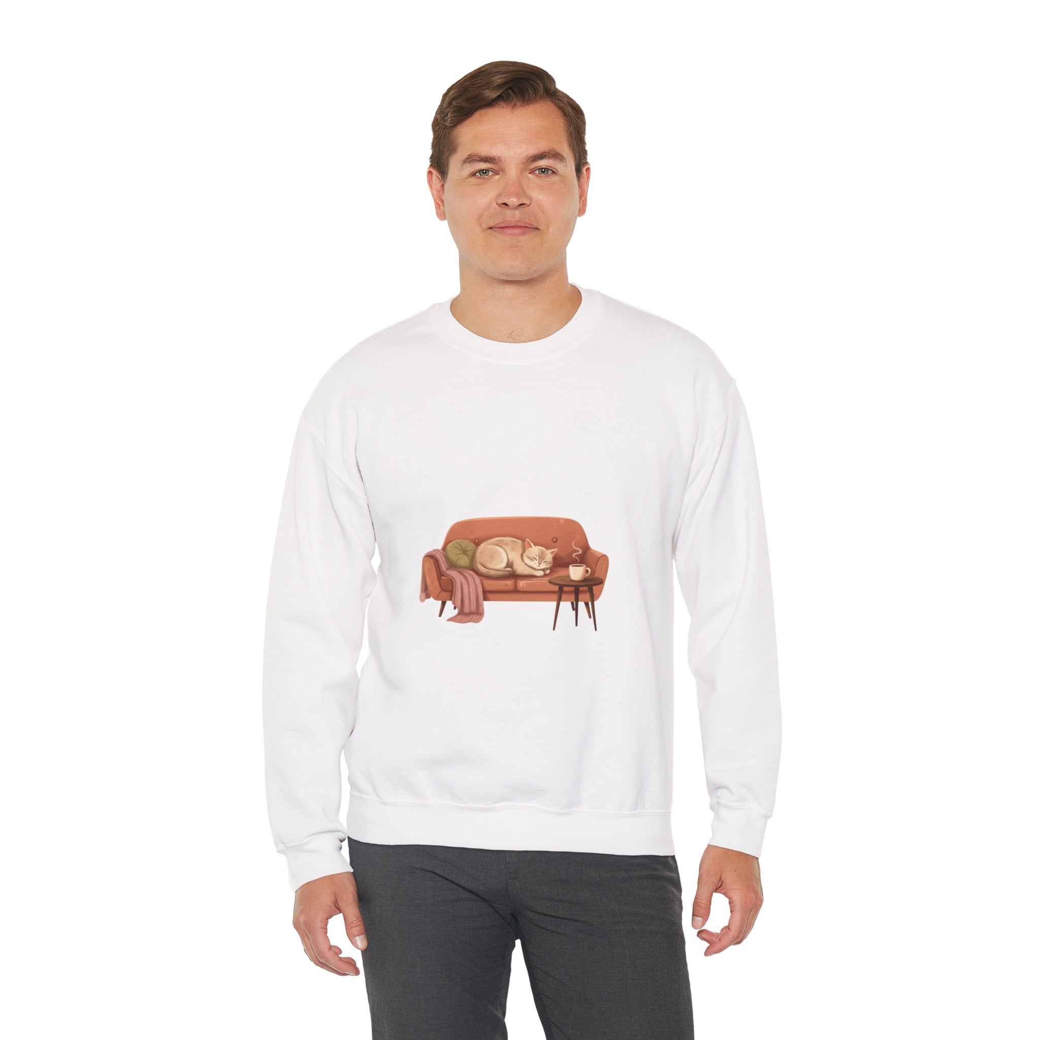 Cozy Couch Illustration Sweatshirt | hygge, cozycore