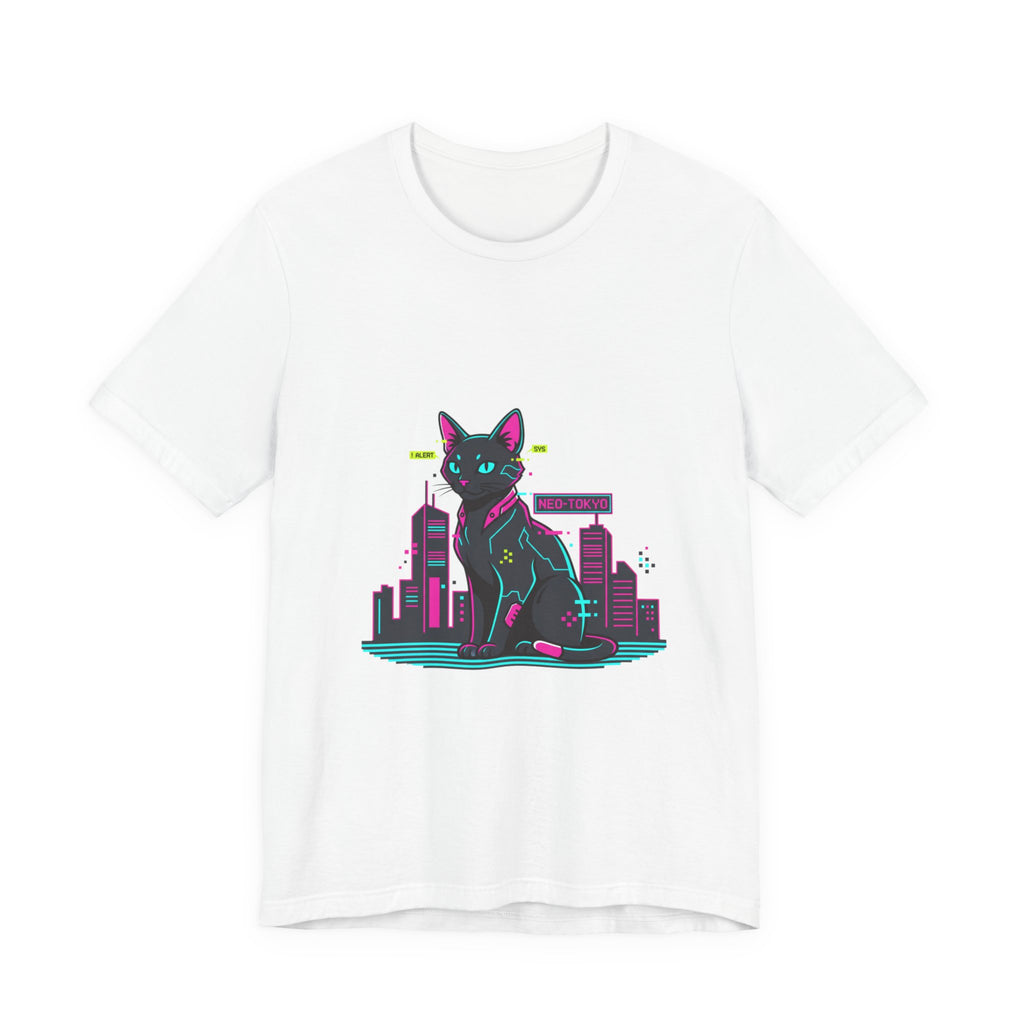 Cyber Cat City Tee | Retro OS Error, pixel popup aesthetic