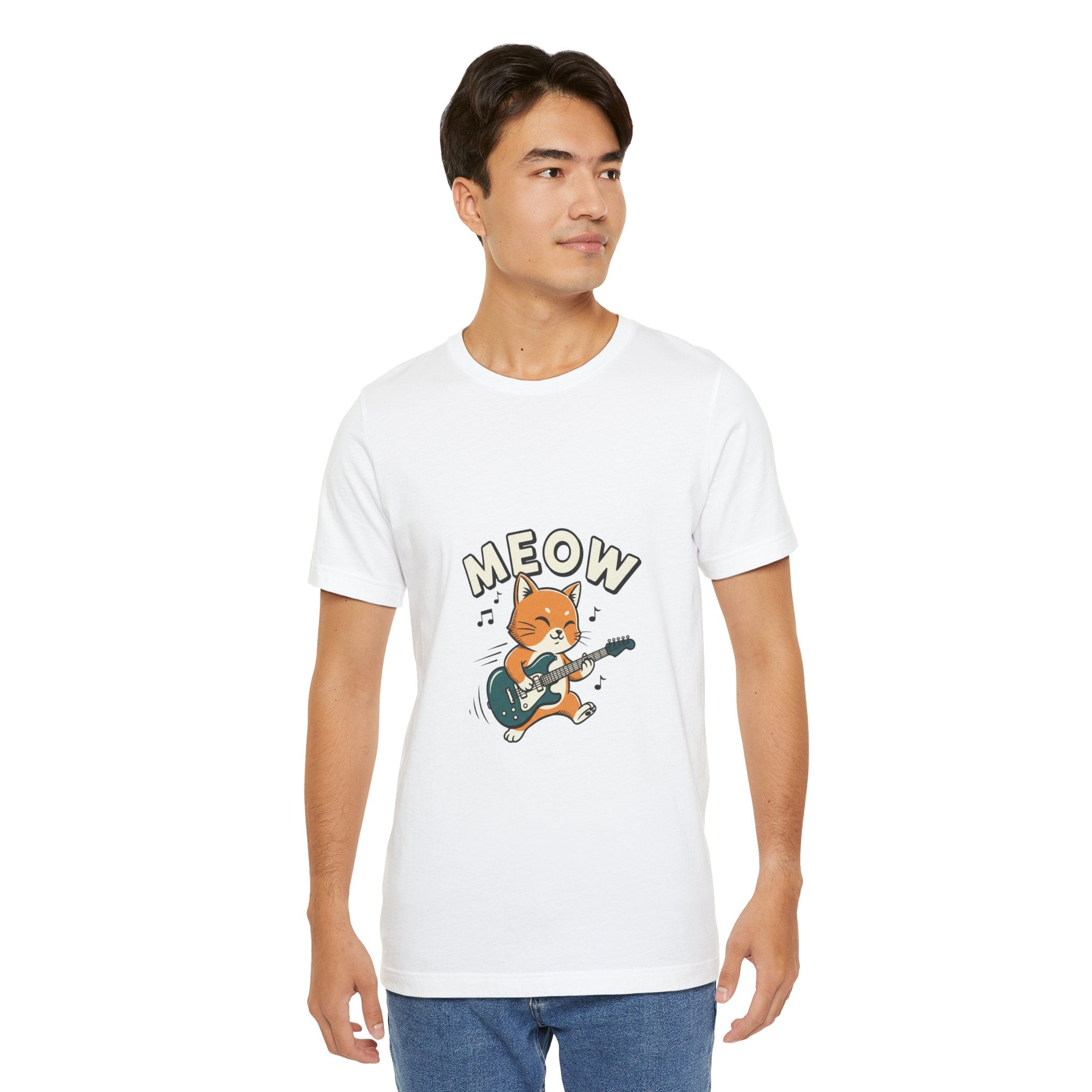 Meow Guitar Cat Tee | loading bar shirt, buffering meme