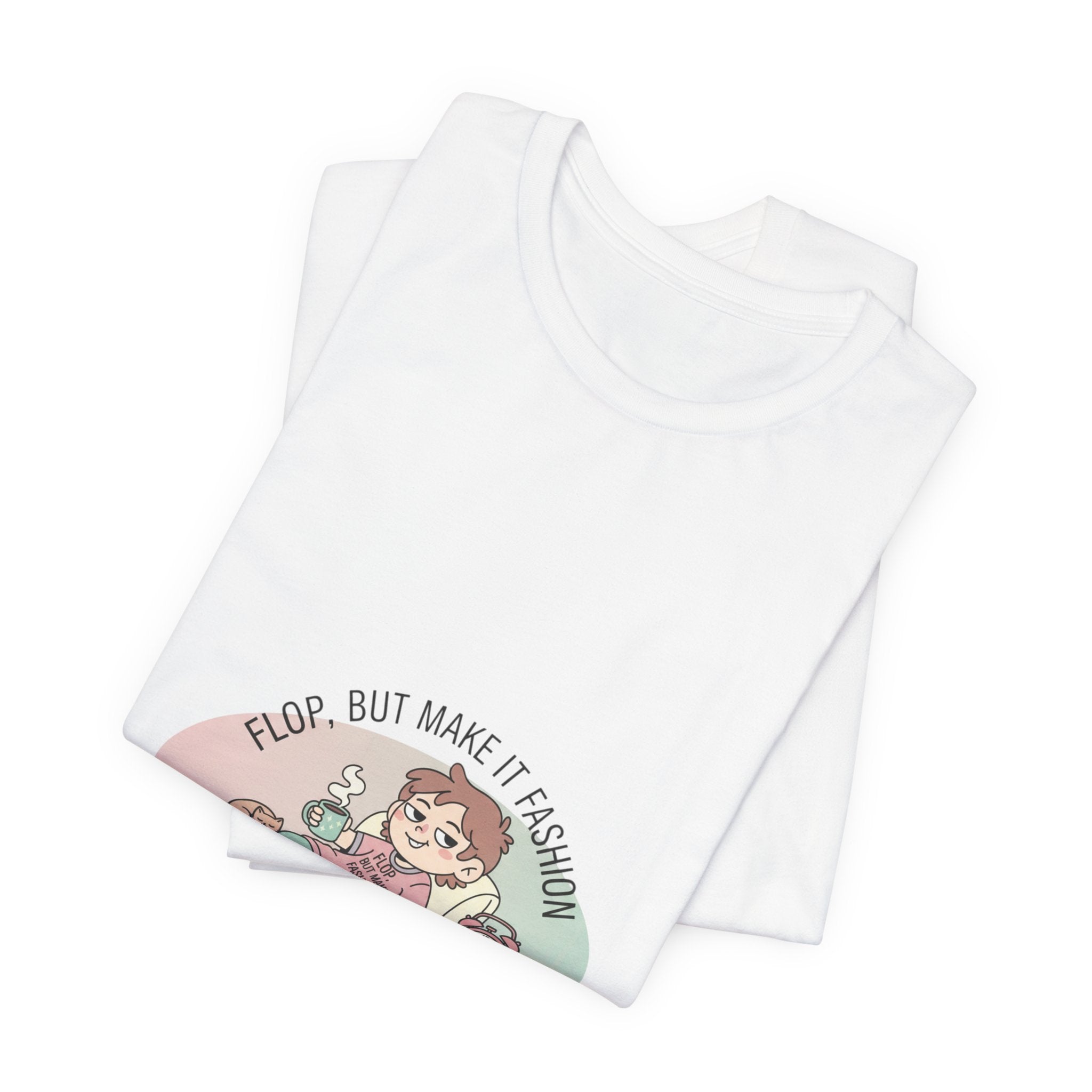 Flop Era 'Flop But Make It Fashion' Tee | burnout humor, tired memes shirt