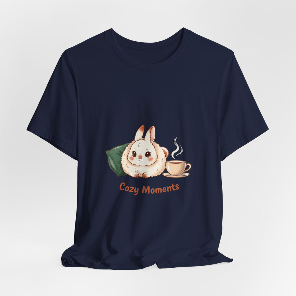 Cozy Moments Bunny Illustration Tee | cute animal illustration, winter forest art