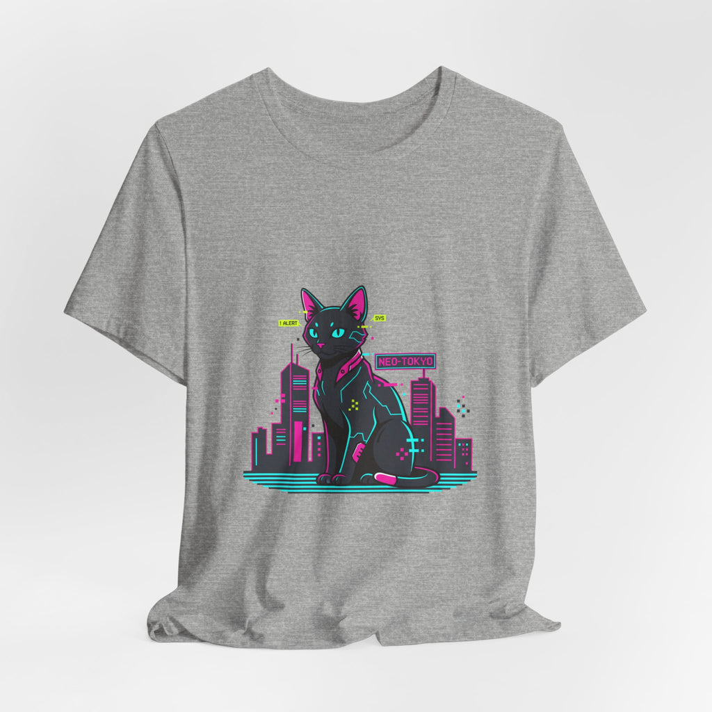 Cyber Cat City Tee | Retro OS Error, pixel popup aesthetic