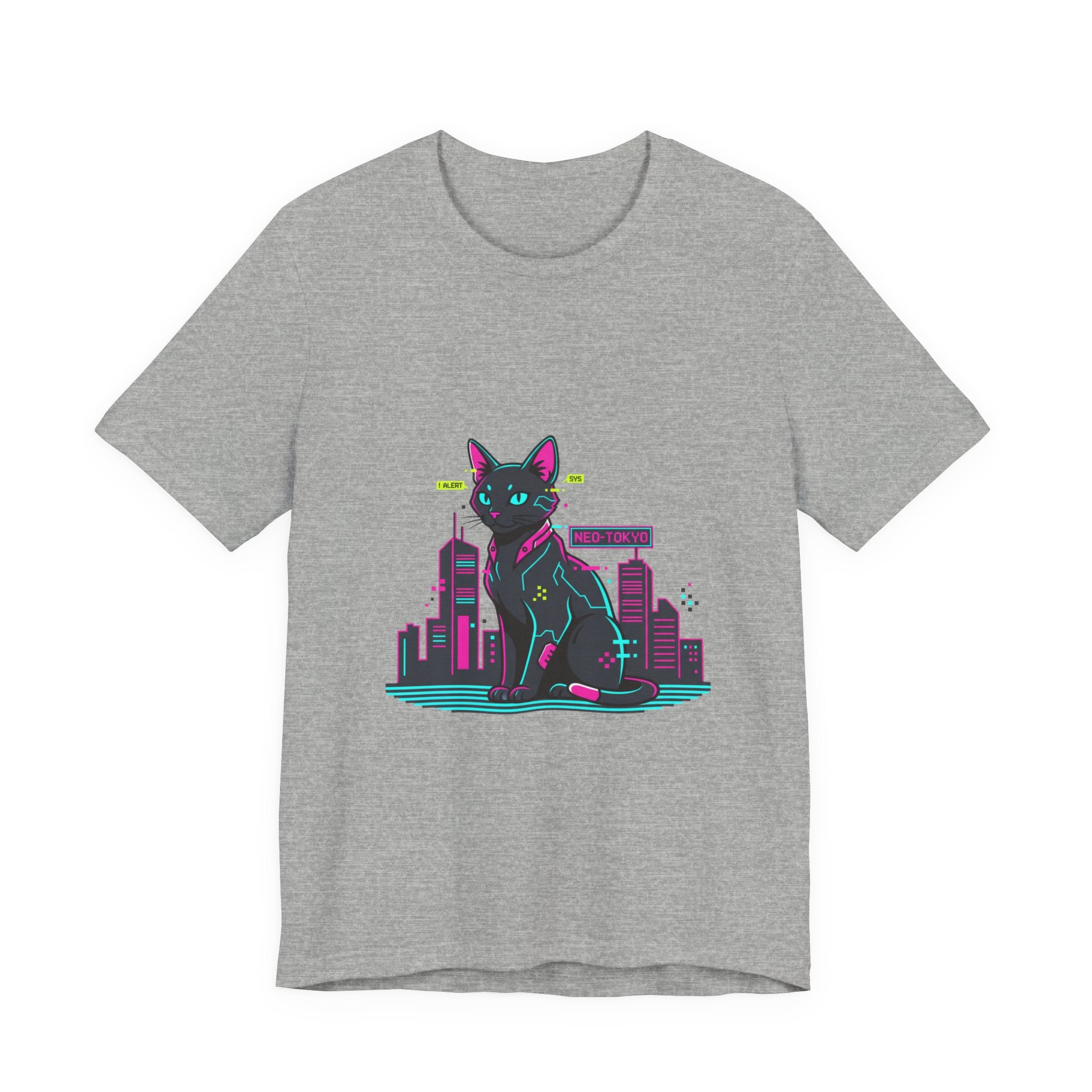 Cyber Cat City Tee | Retro OS Error, pixel popup aesthetic