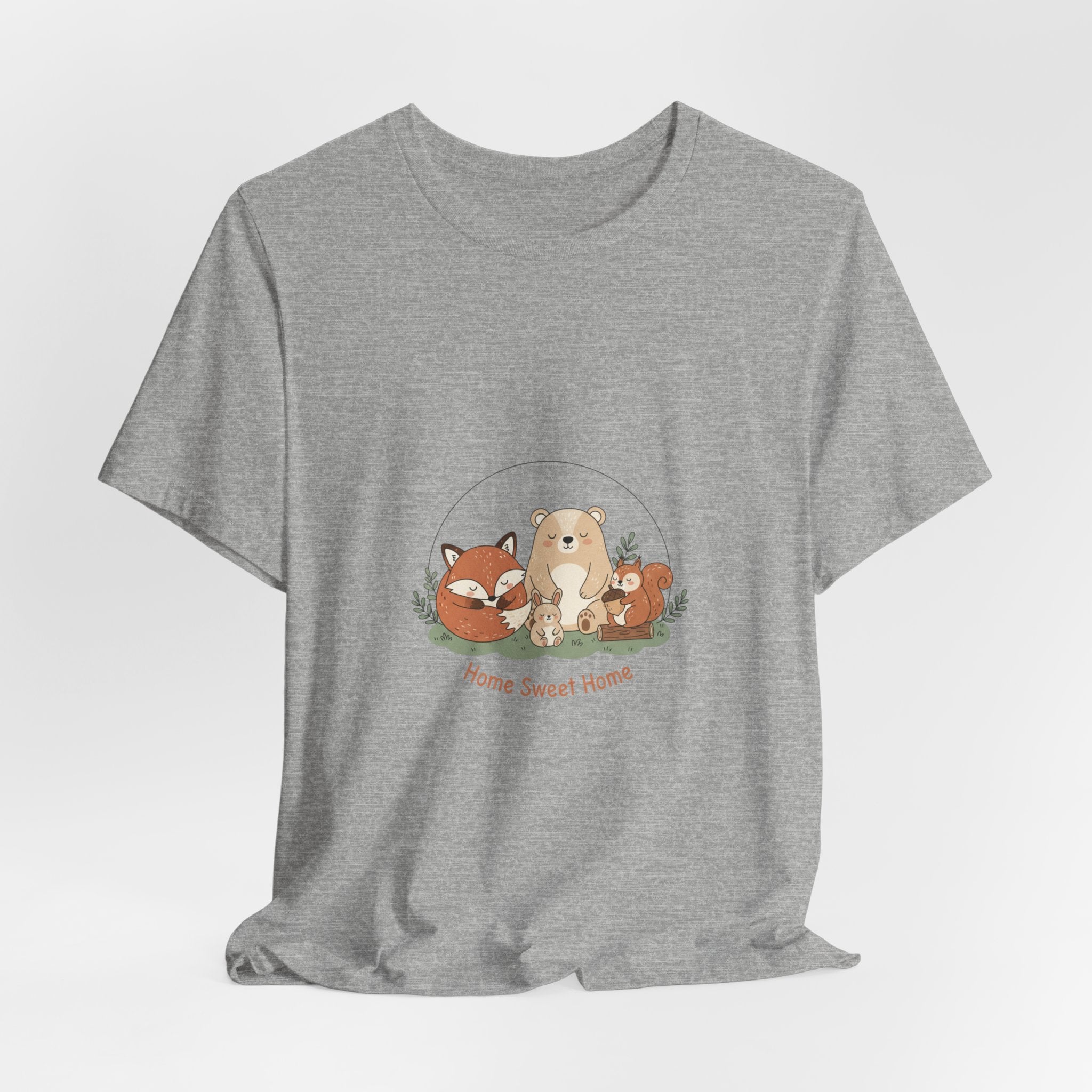 Cozy Winter Forest Critters Tee | cute animal illustration