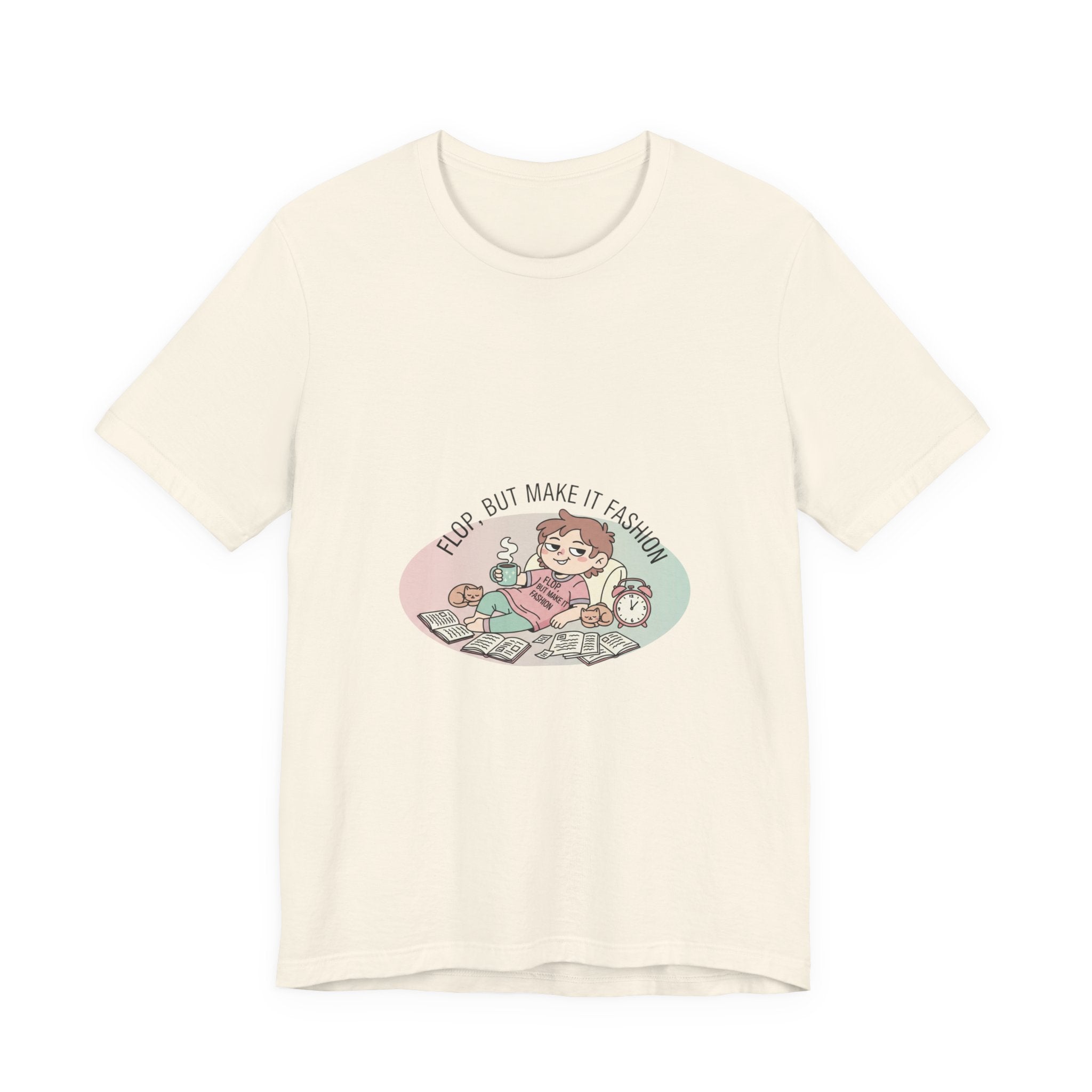 Flop Era 'Flop But Make It Fashion' Tee | burnout humor, tired memes shirt