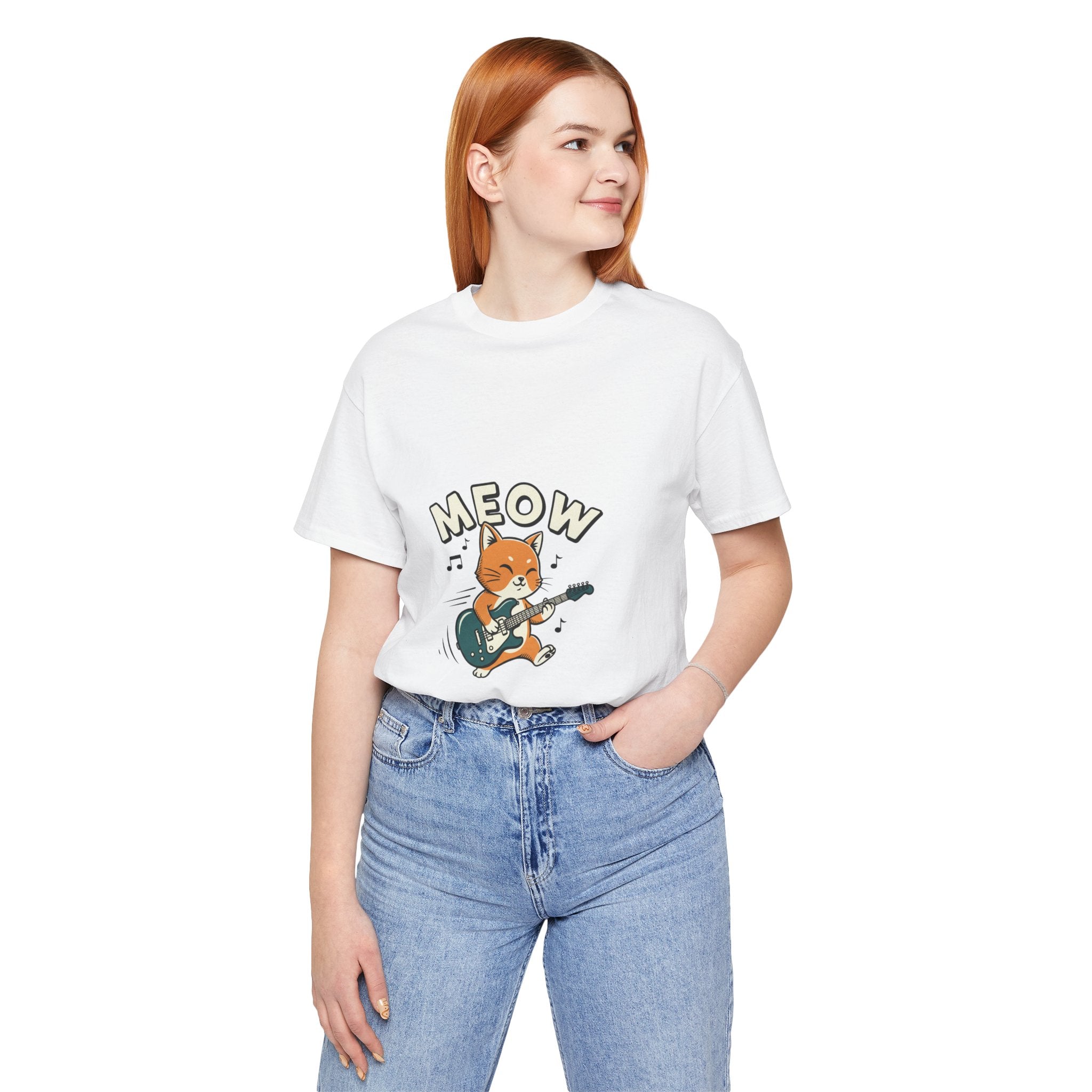 Meow Guitar Cat Tee | loading bar shirt, buffering meme
