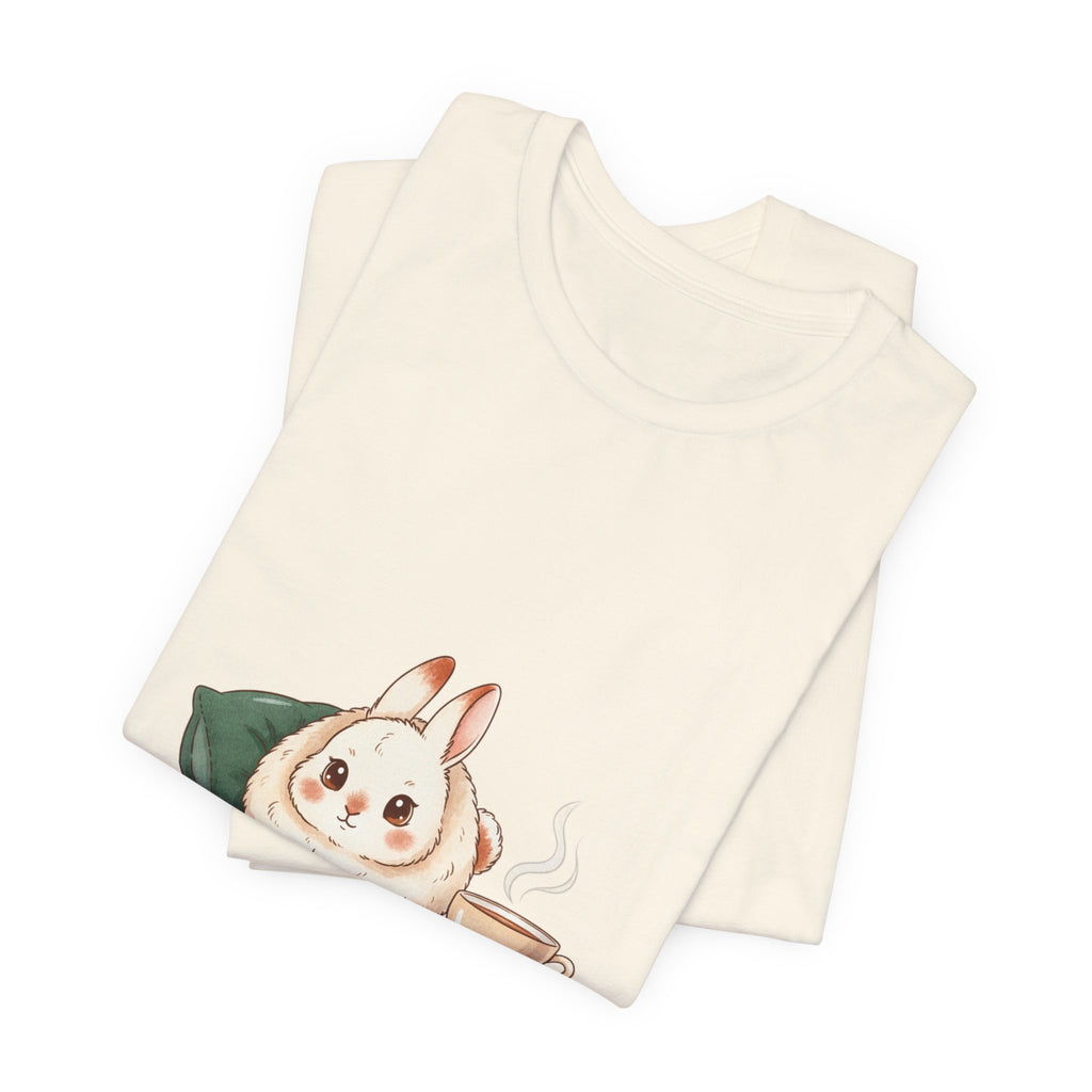 Cozy Moments Bunny Illustration Tee | cute animal illustration, winter forest art