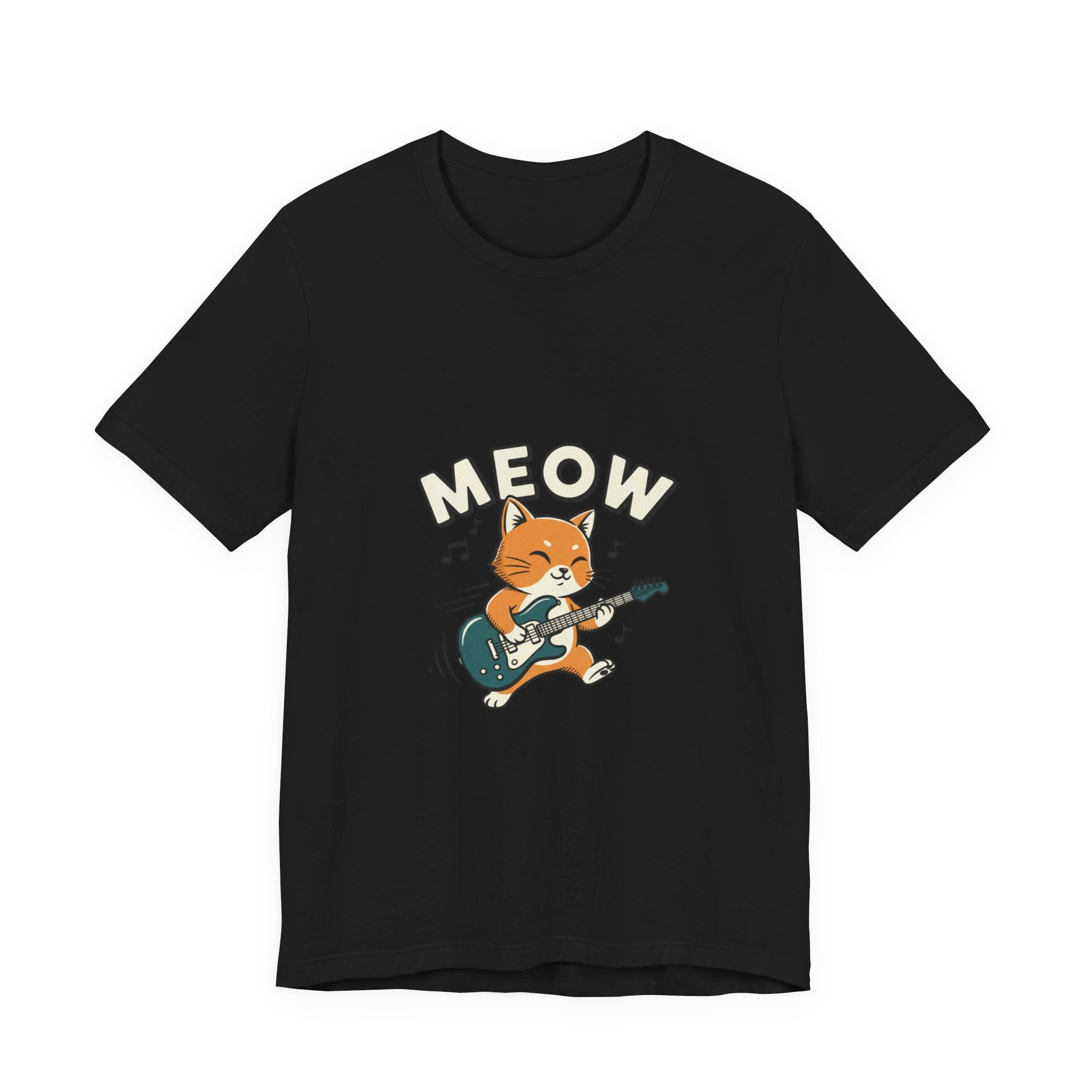 Meow Guitar Cat Tee | loading bar shirt, buffering meme