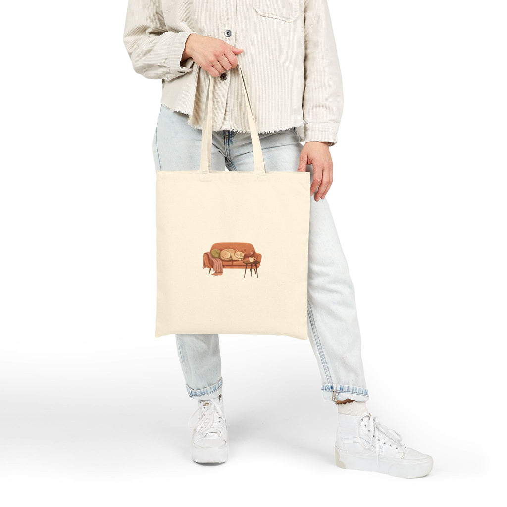 Cozy Couch Scene Tote | cozycore, hygge, snuggle season