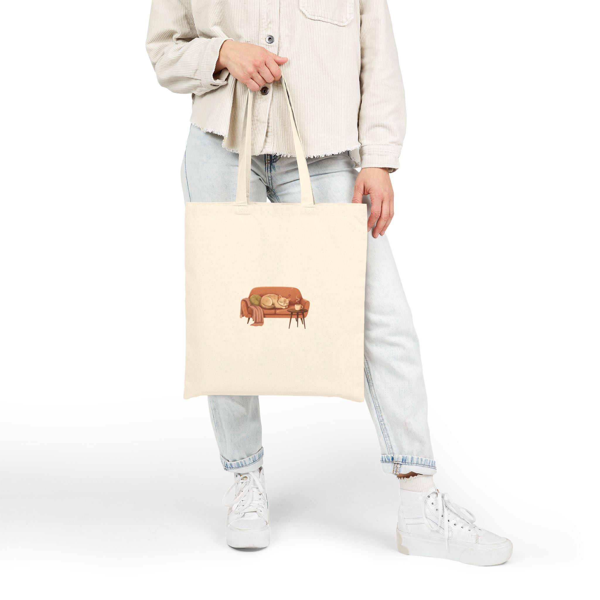 Cozy Couch Scene Tote | cozycore, hygge, snuggle season