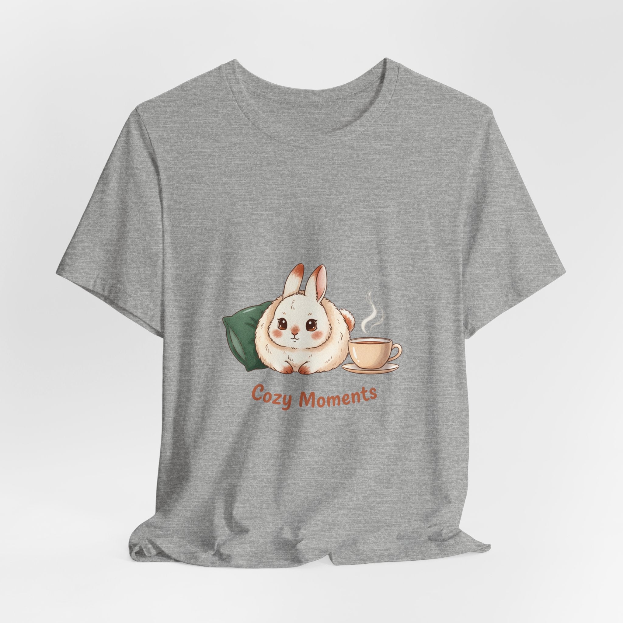 Cozy Moments Bunny Illustration Tee | cute animal illustration, winter forest art