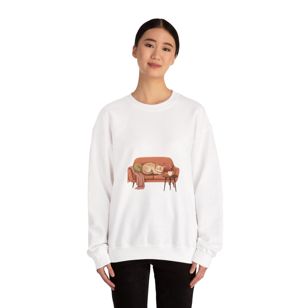 Cozy Couch Illustration Sweatshirt | hygge, cozycore