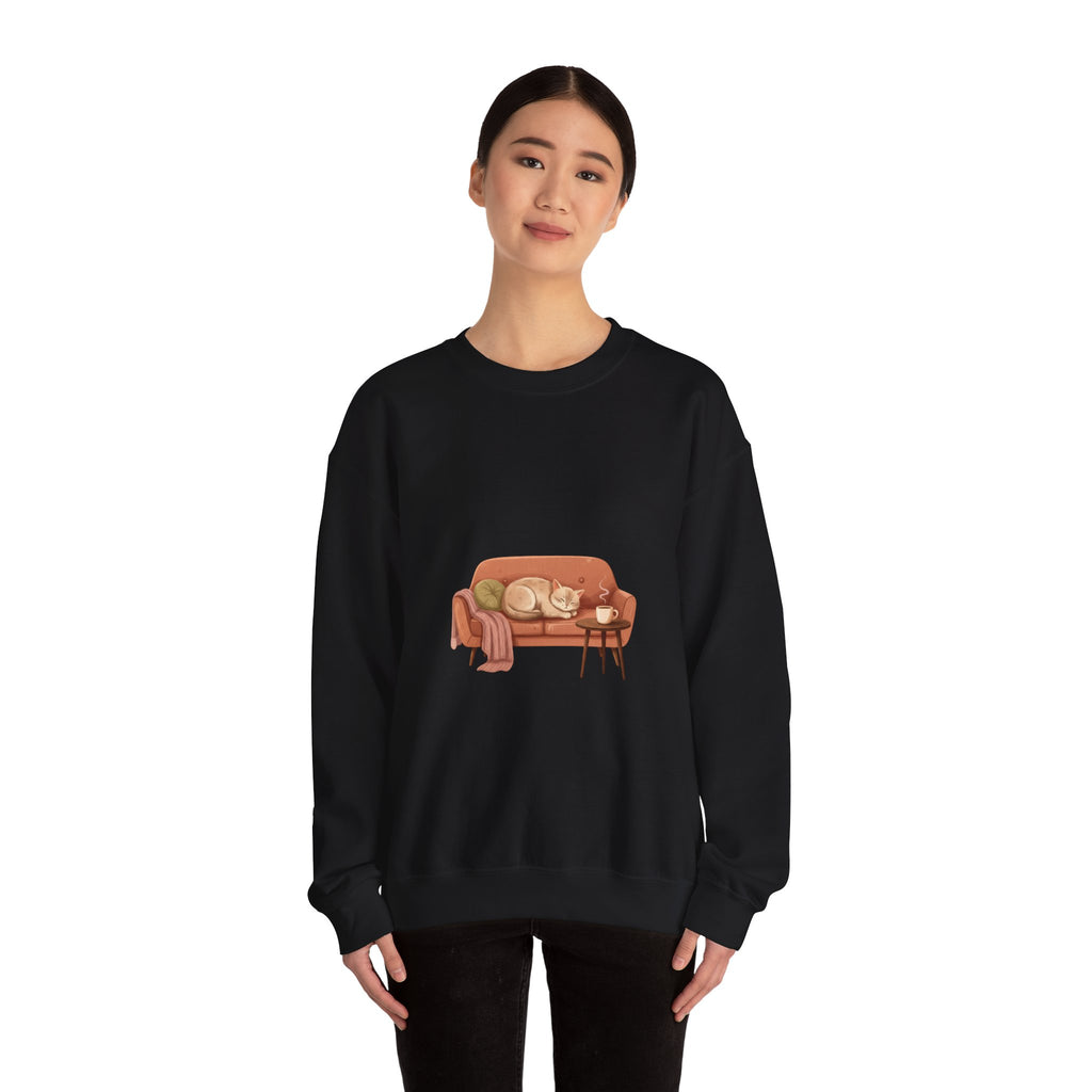 Cozy Couch Illustration Sweatshirt | hygge, cozycore