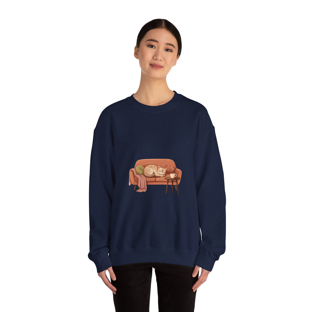 Cozy Couch Illustration Sweatshirt | hygge, cozycore