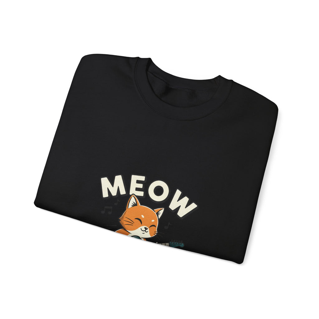 Meow Guitar Cat Sweatshirt | Loading Bar Humor, Buffering Meme