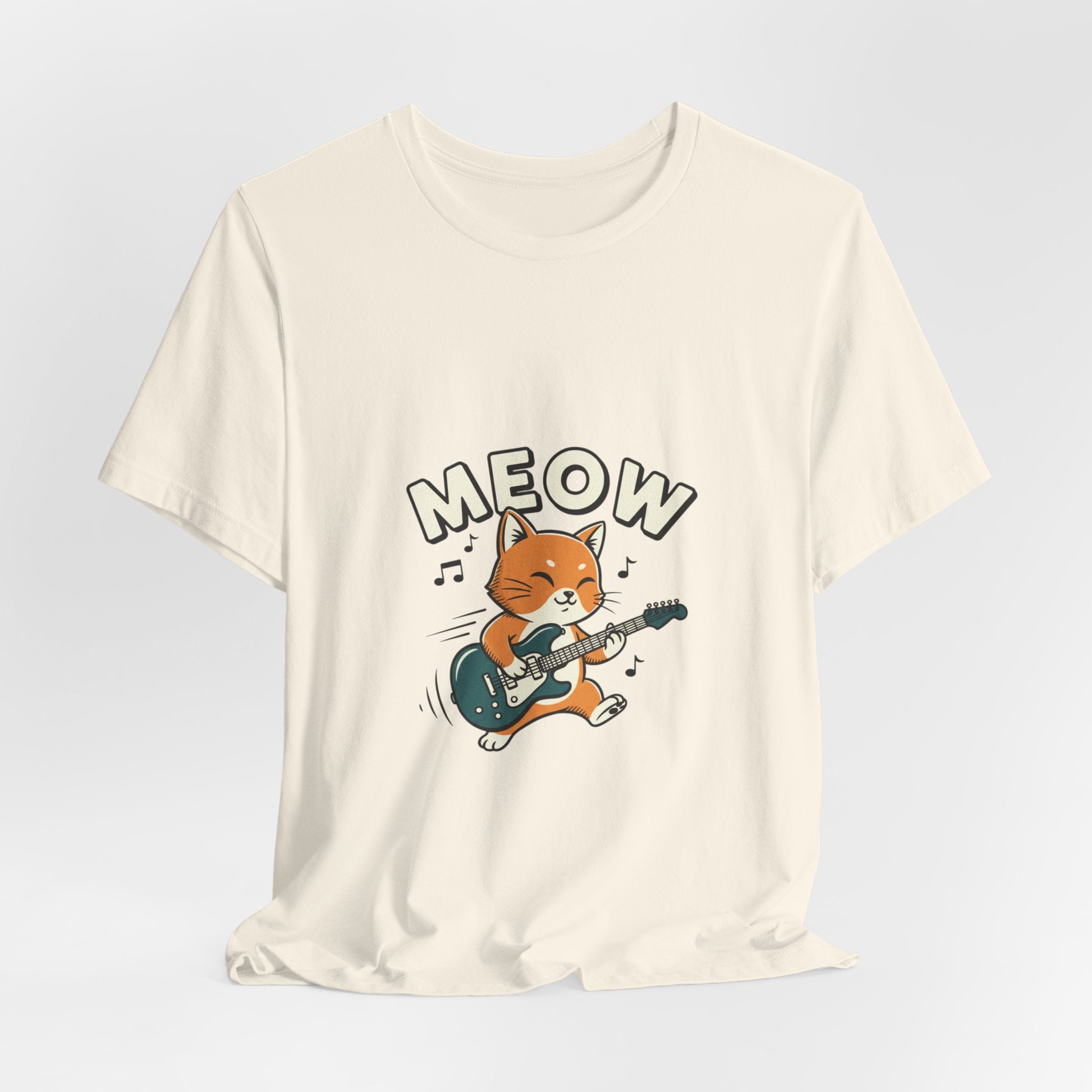 Meow Guitar Cat Tee | loading bar shirt, buffering meme